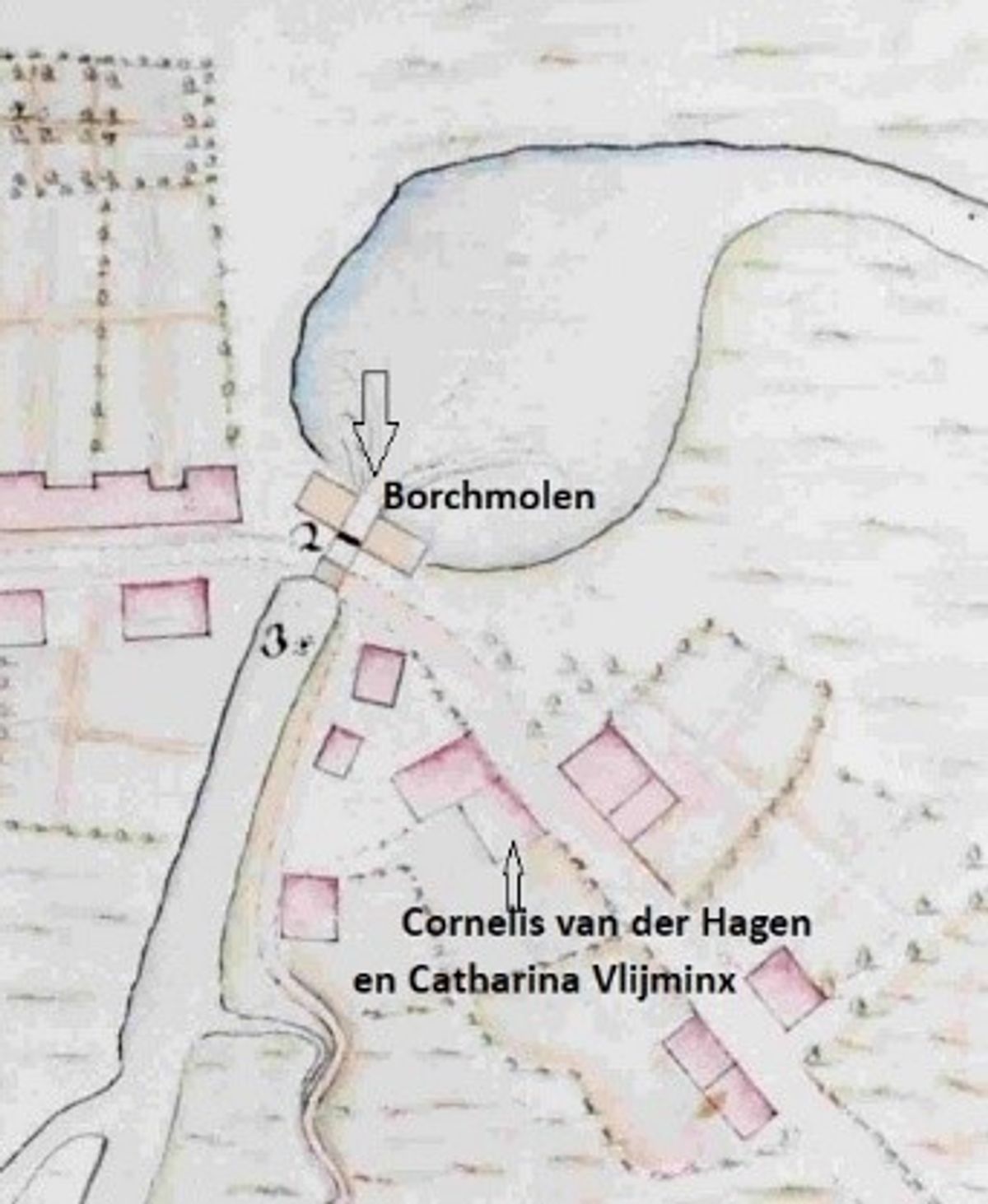 Kaart Francis de Weijer