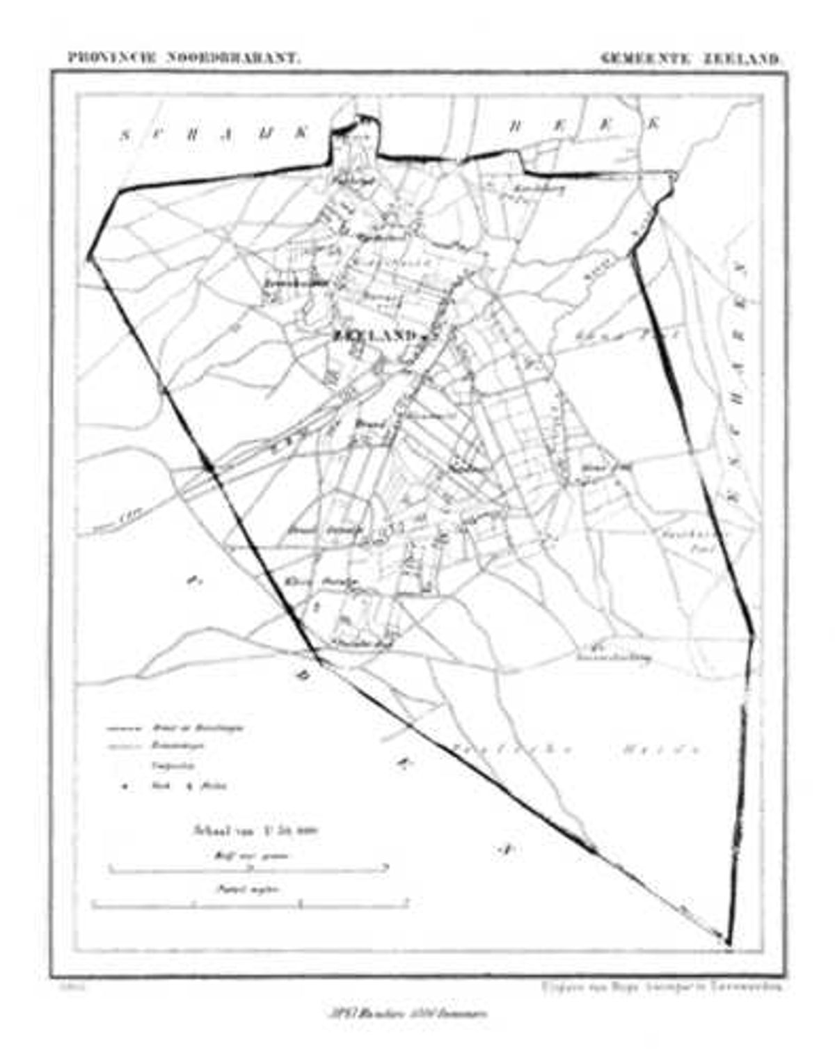 Zeeland anno 1865 (J. Kuiper, Gemeente-atlas van Noord-Brabant)