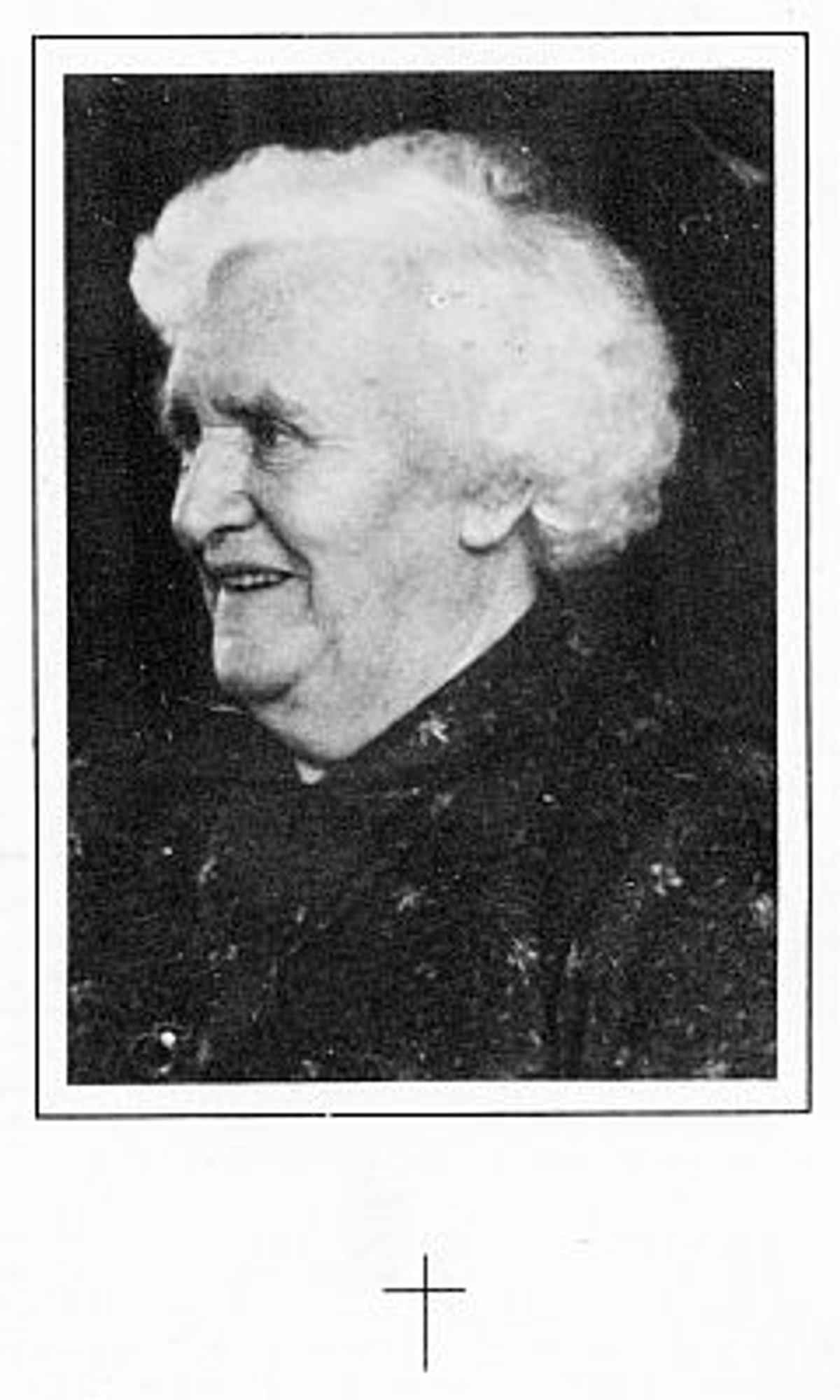 Bidprentje van Hanna Bongers (foto: Gerard de Bie)