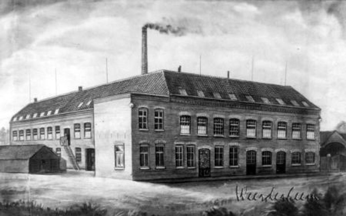 De sigarenfabriek van Gebrs. Van Best, 1886 (bron: HKK Weerderheem, collectie Mélotte)