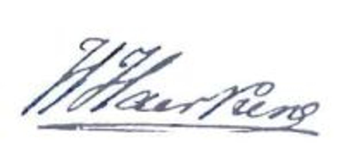 Oeffelt, handtekening van burgemeester Hendrik Haerkens