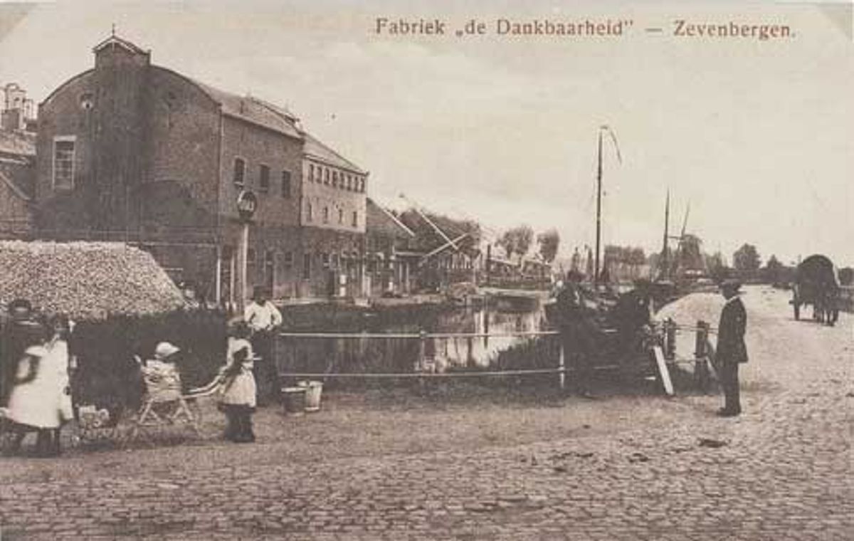 Zevenbergen, De coöperatieve suikerfabriek De Dankbaarheid (WBA, RAW014002210)