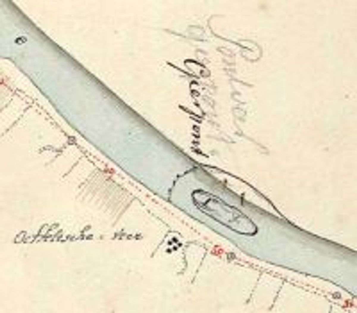 Middelwaard bij Oeffelt, ca. 1825