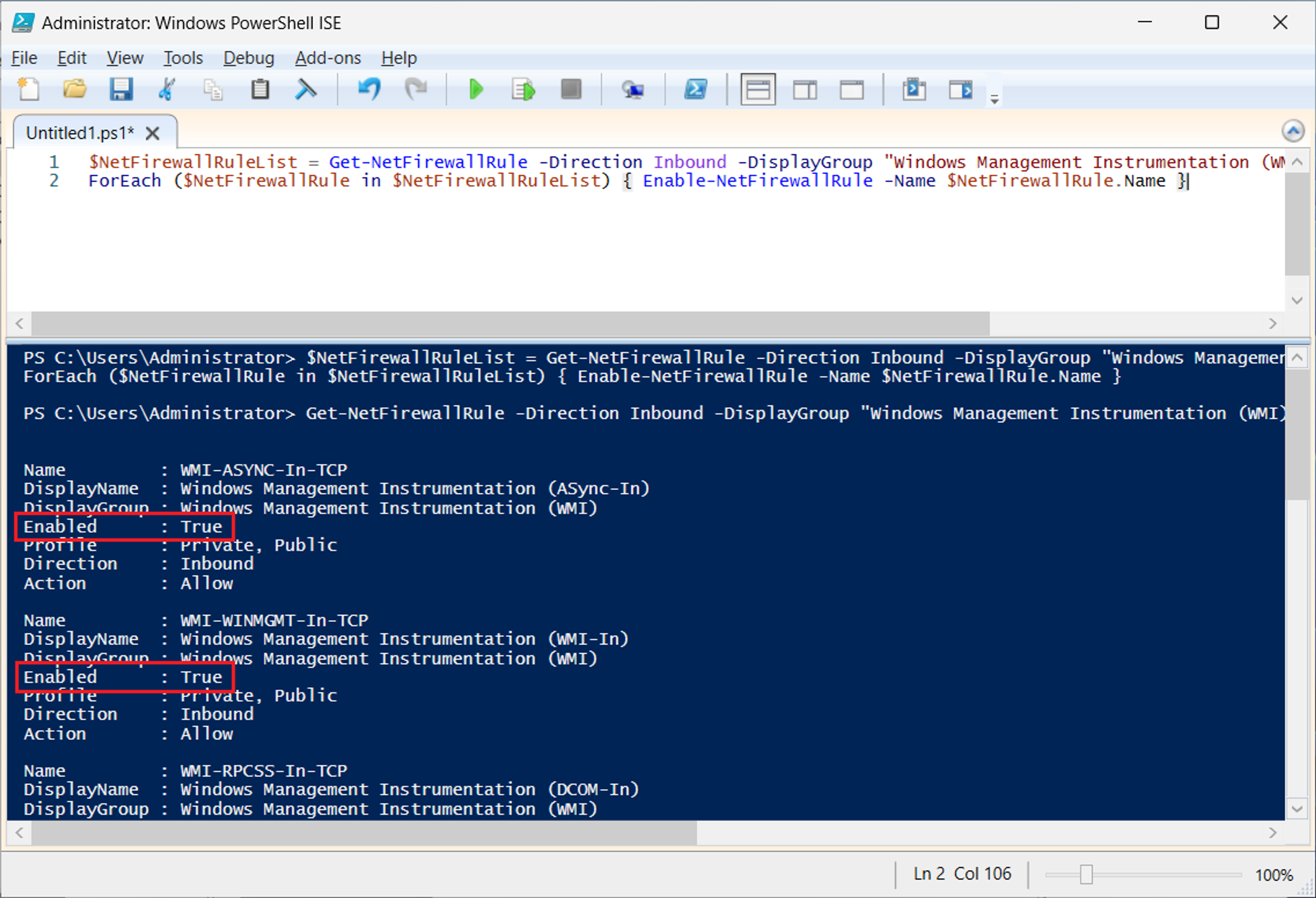 Enable the WMI Firewall Rules for Client Accessibility in MPA Tools screenshot 11