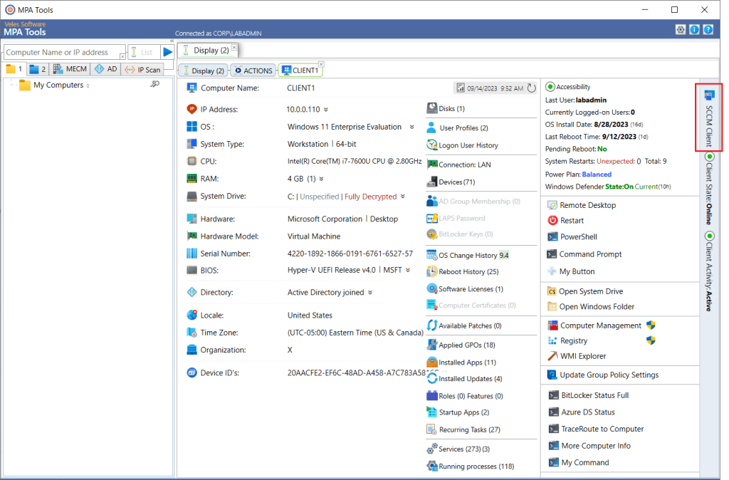 SCCM Clear Client Cache screenshot 1
