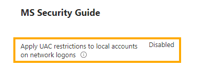 Intune Apply UAC restriction to local accounts