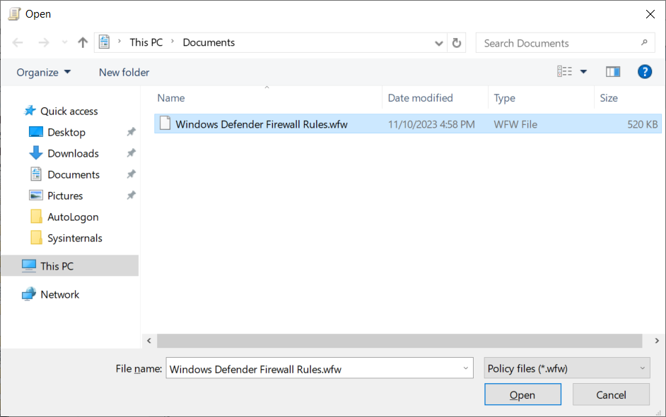 Enable Windows Firewall Rules with Group Policy screenshot 12