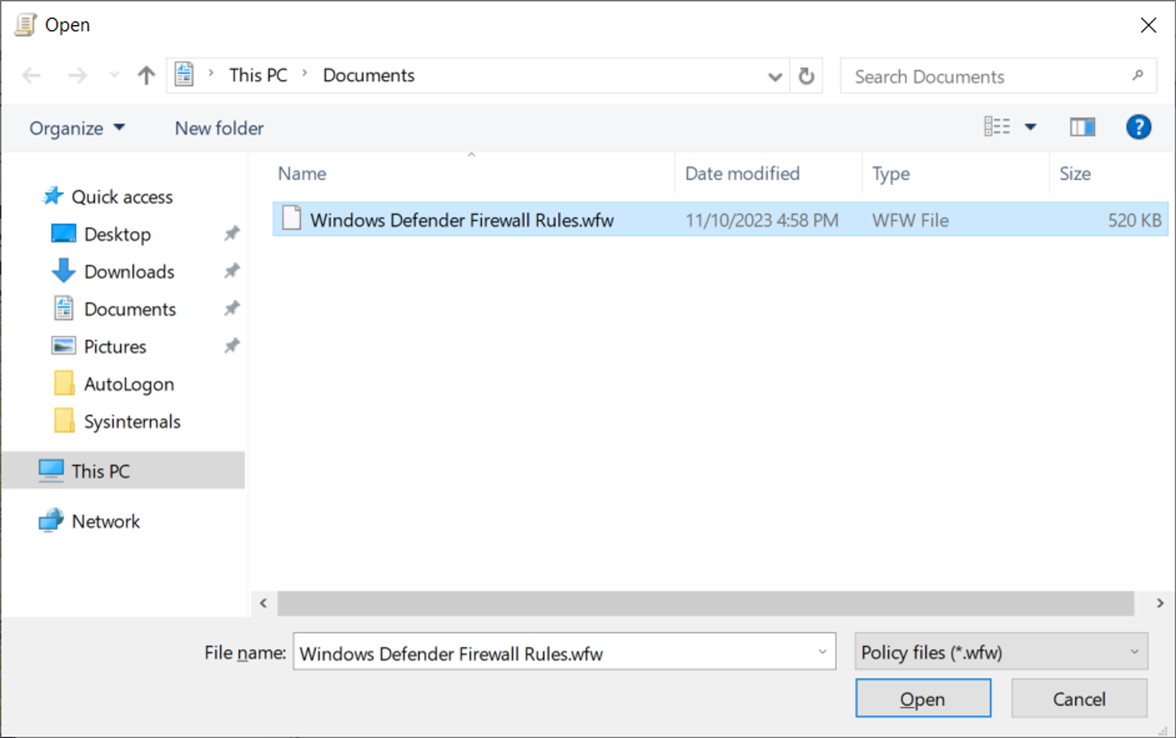 Enable Windows Firewall Rules with Group Policy screenshot 12