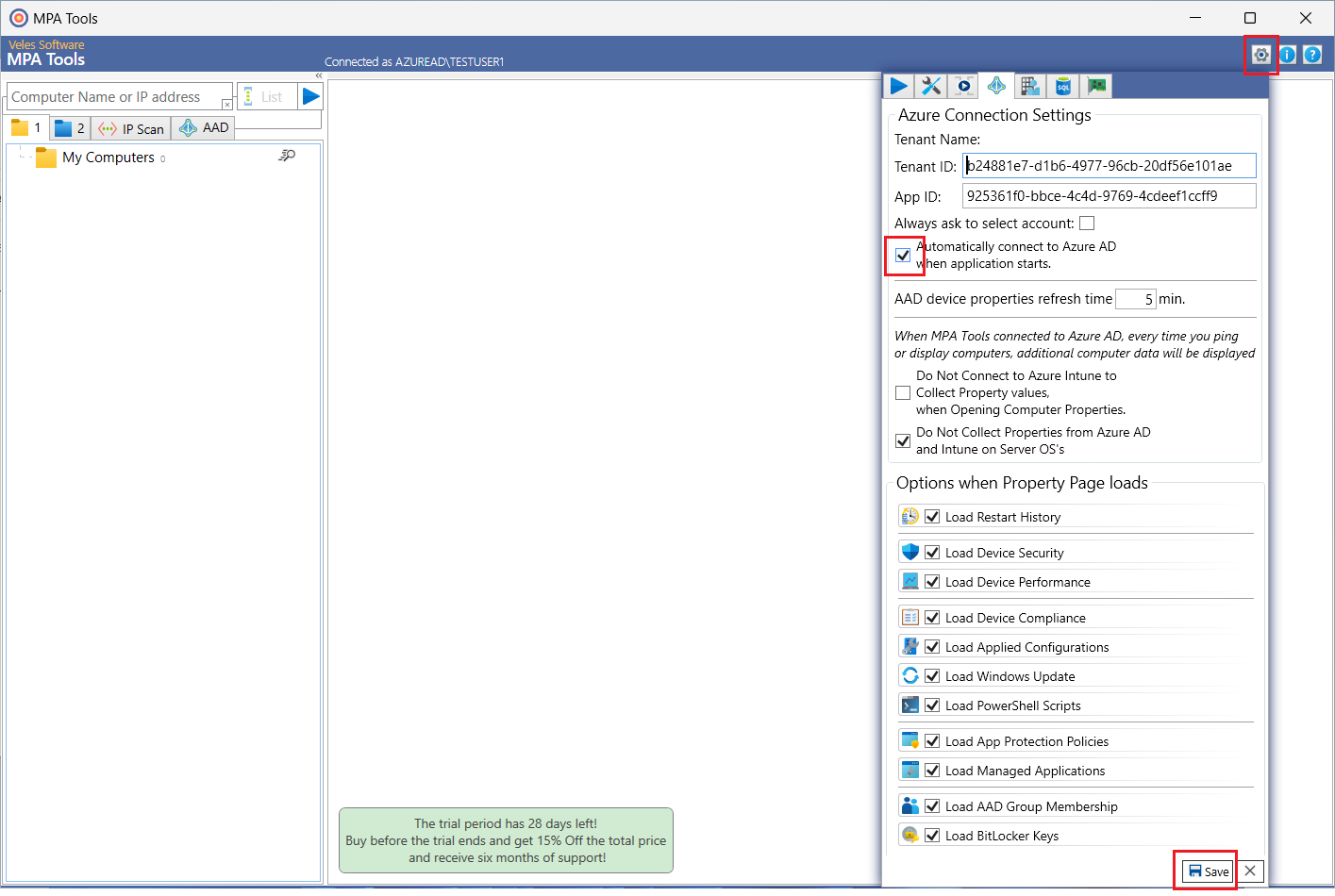 Connecting MPA Tools to Azure Tenant screenshot 16