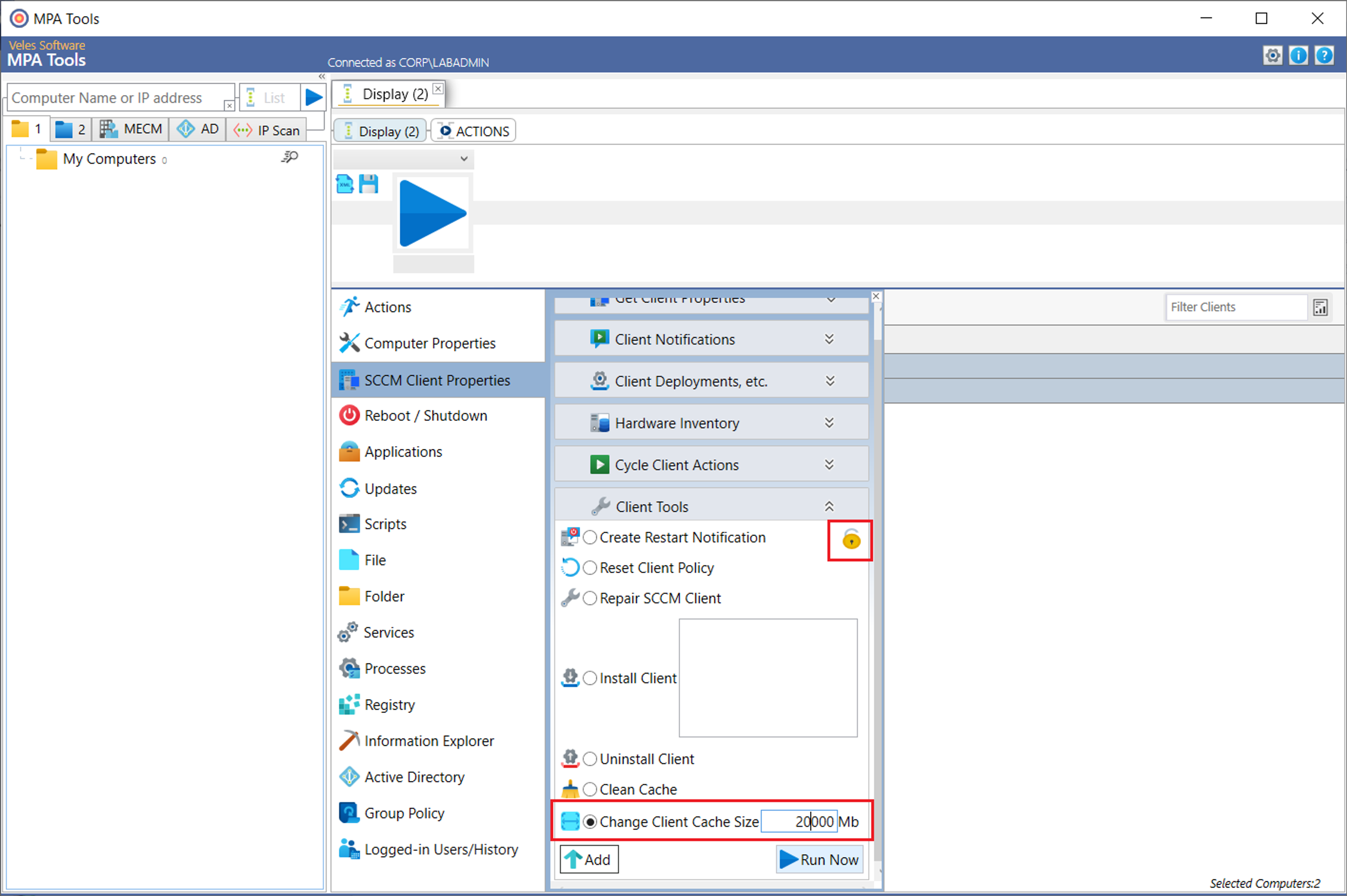 SCCM Client Cache Size screenshot 13