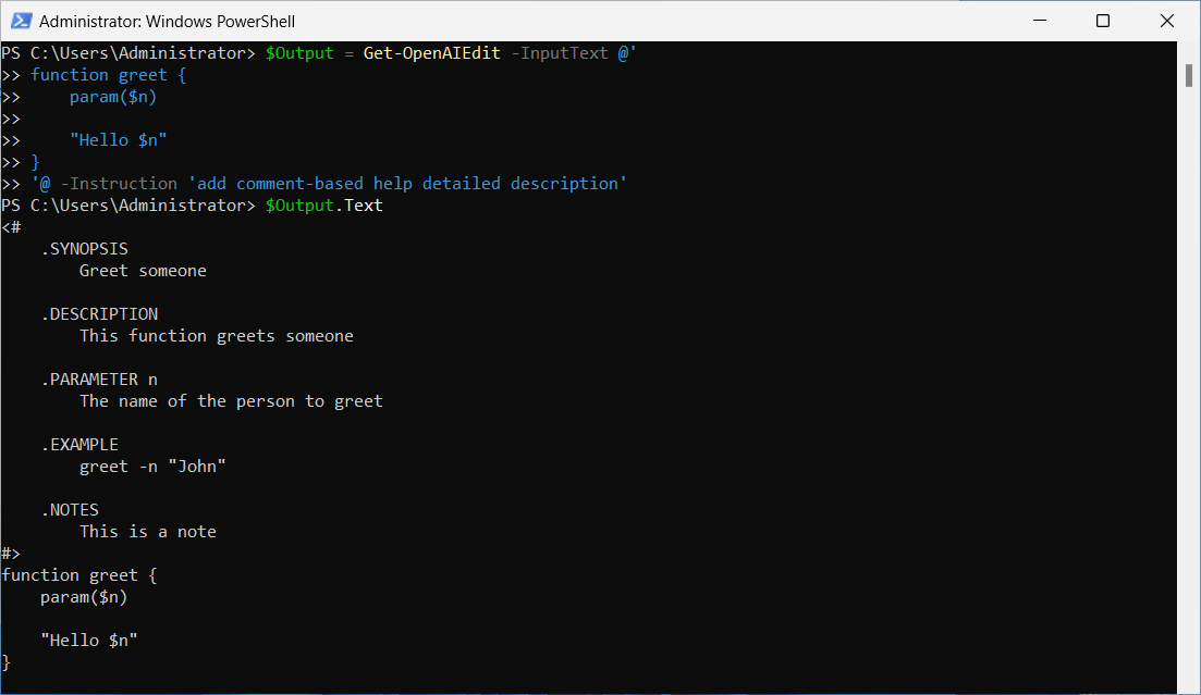 How to Use the PowerShell AI Module screenshot 36
