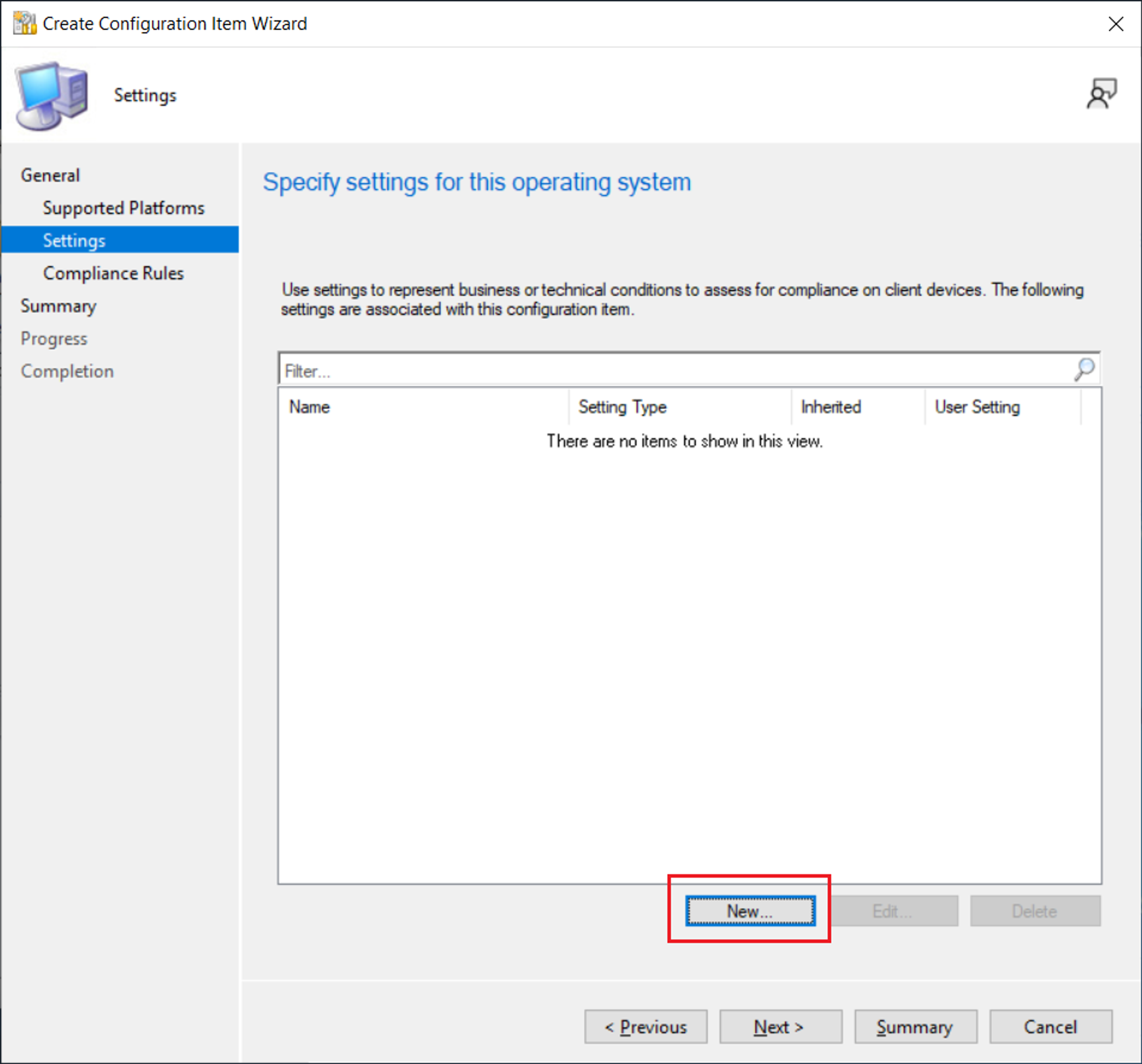 Deploy a SCCM Configuration Baseline screenshot 7