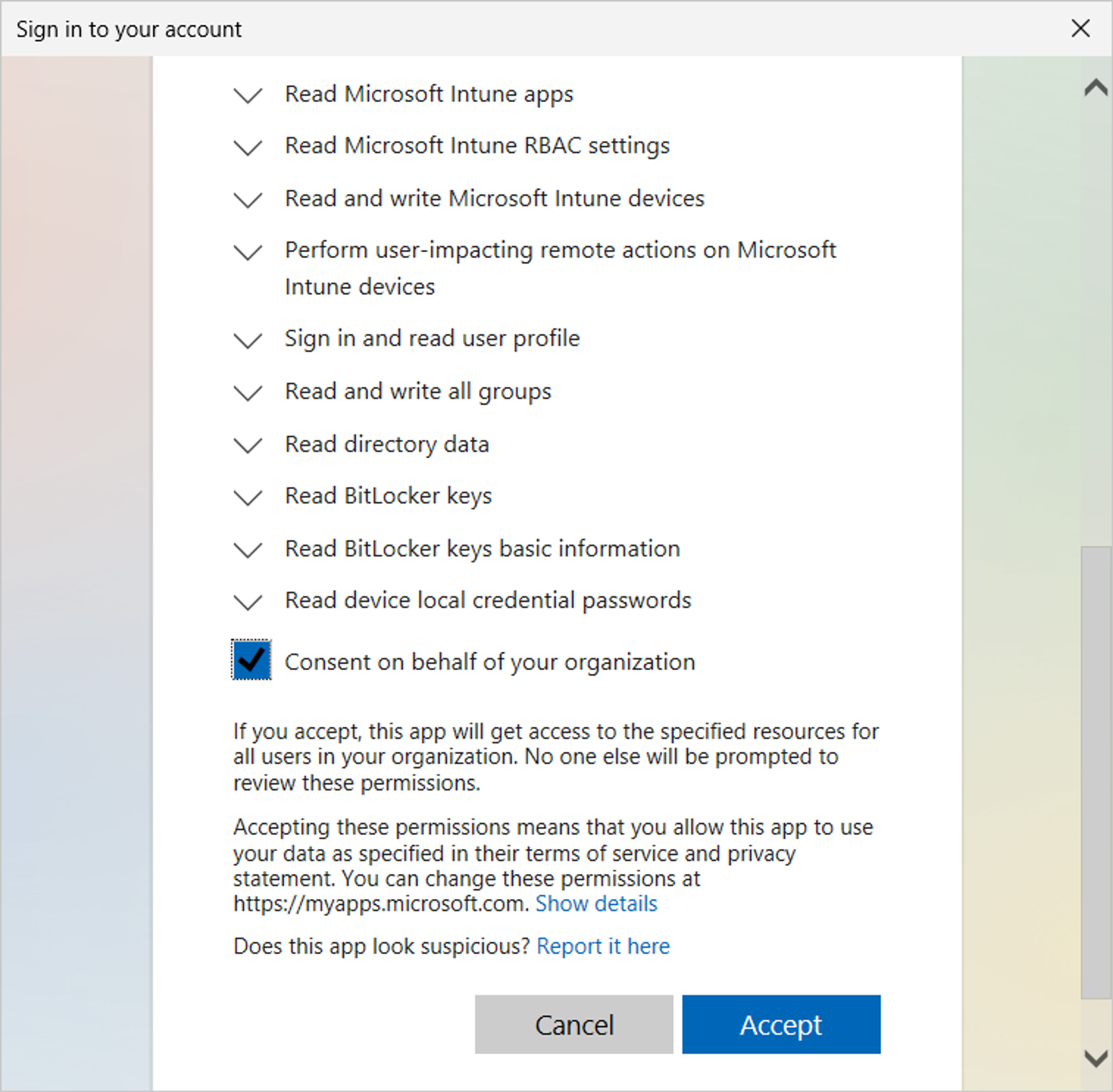 Connecting MPA Tools to Azure Tenant screenshot 60