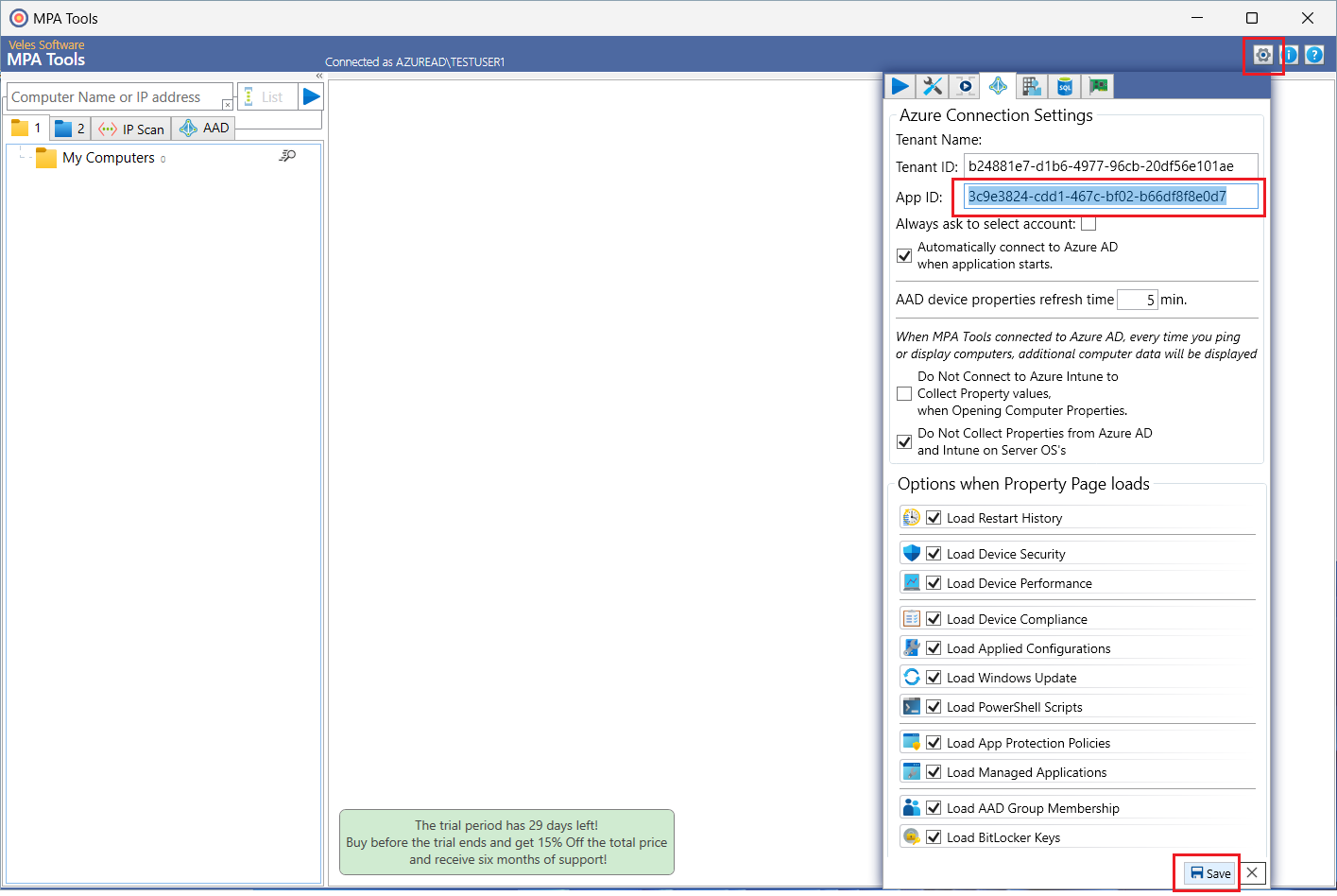 Connecting MPA Tools to Azure Tenant screenshot 53