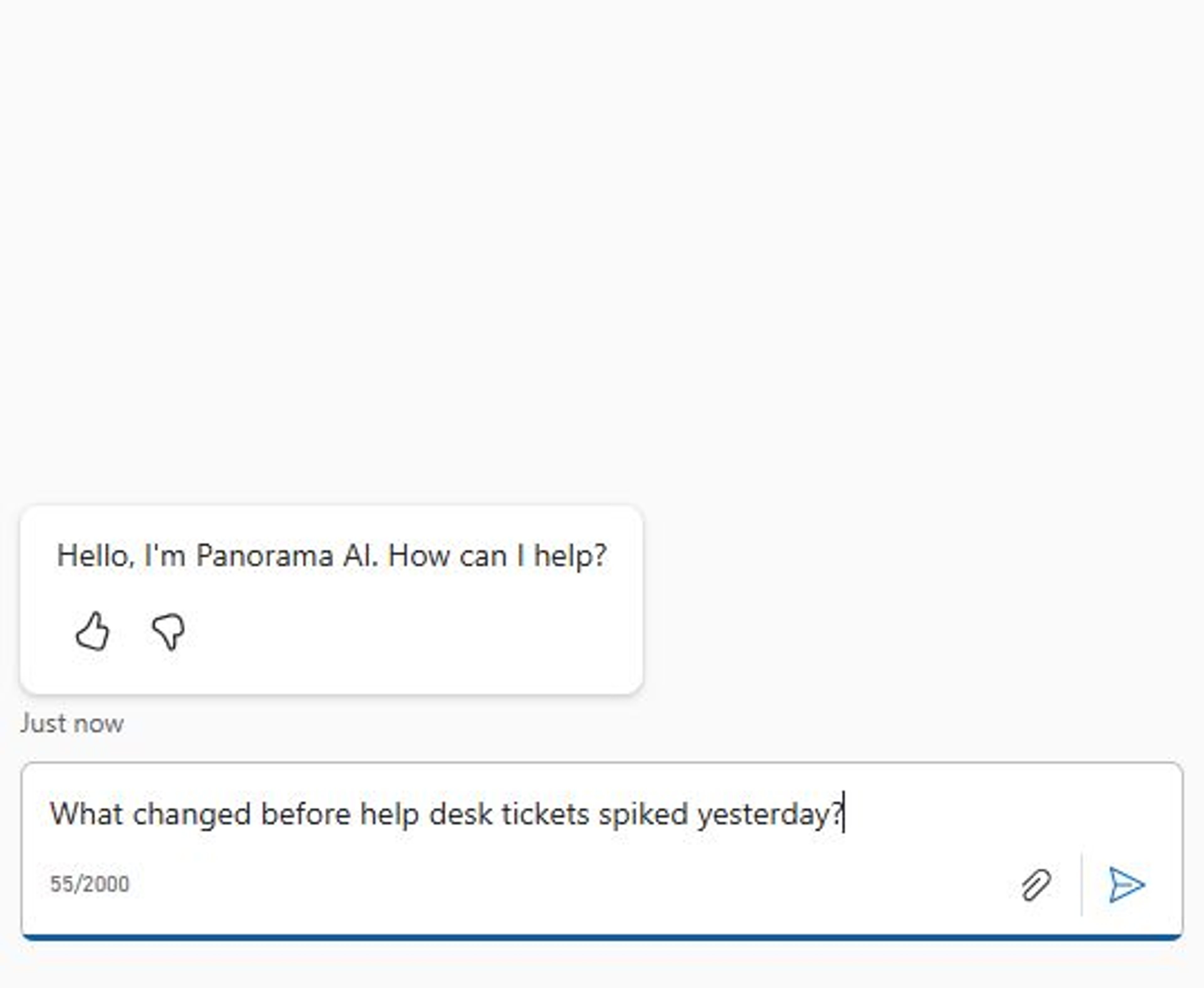 Panorama AI evidence flow connecting Microsoft service signals into an investigation path