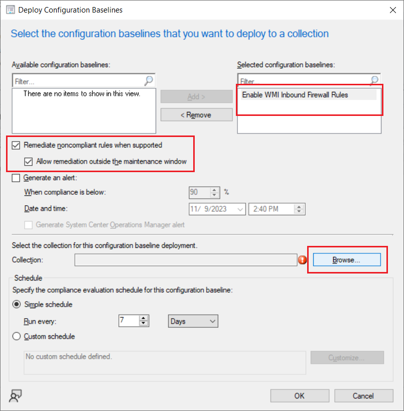 Deploy a SCCM Configuration Baseline screenshot 27