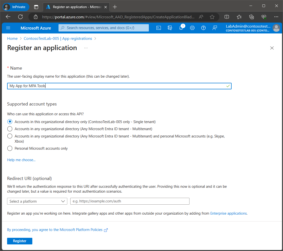Connecting MPA Tools to Azure Tenant screenshot 19