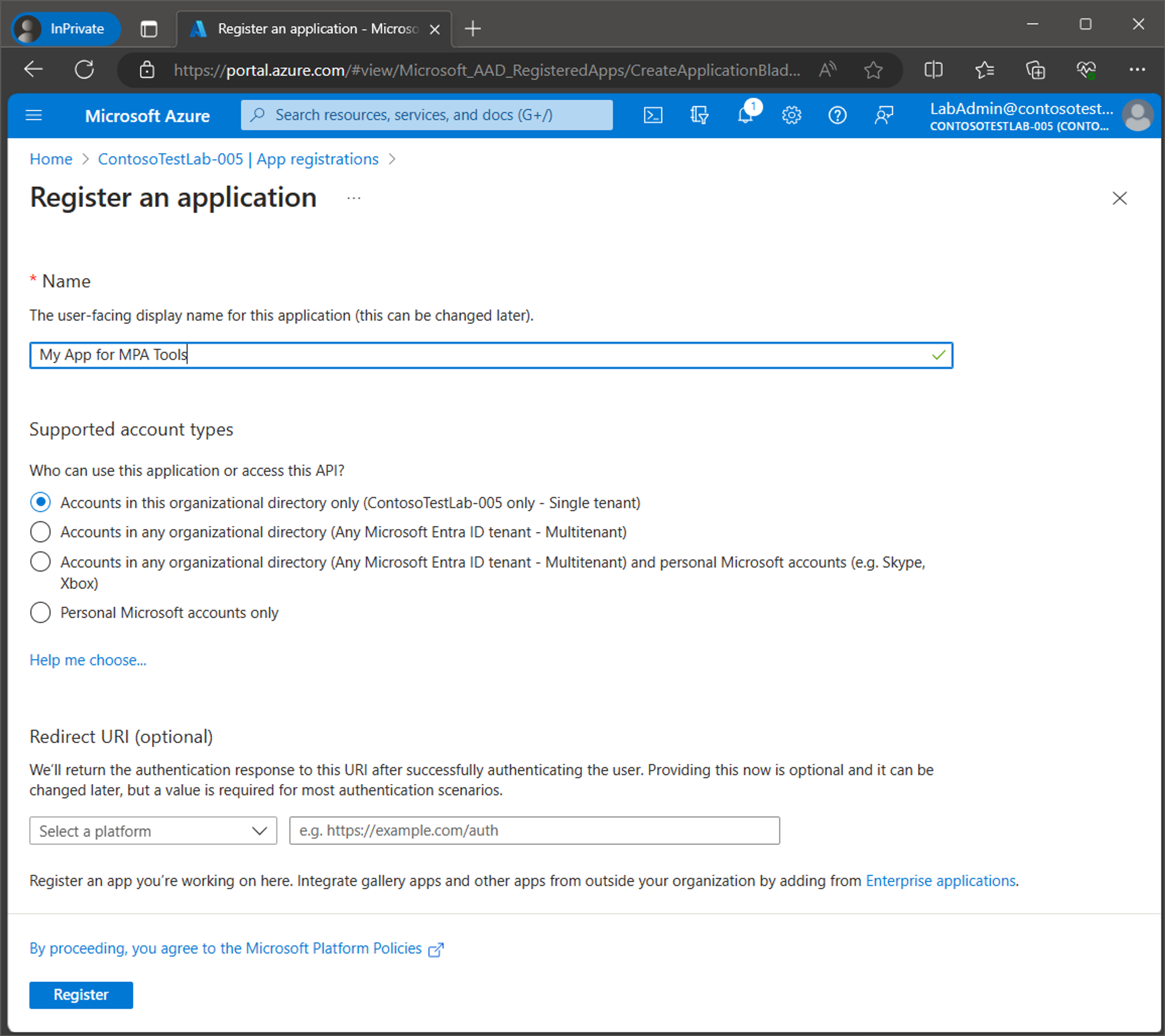 Connecting MPA Tools to Azure Tenant screenshot 19