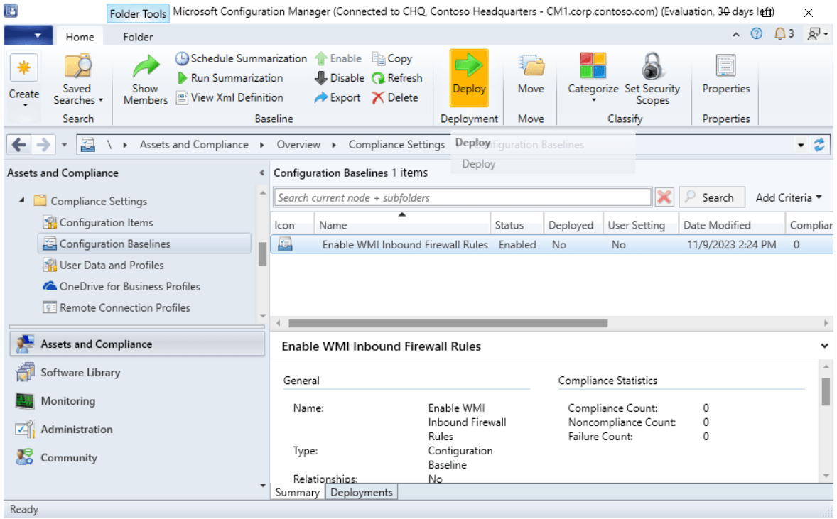 Deploy a SCCM Configuration Baseline screenshot 26