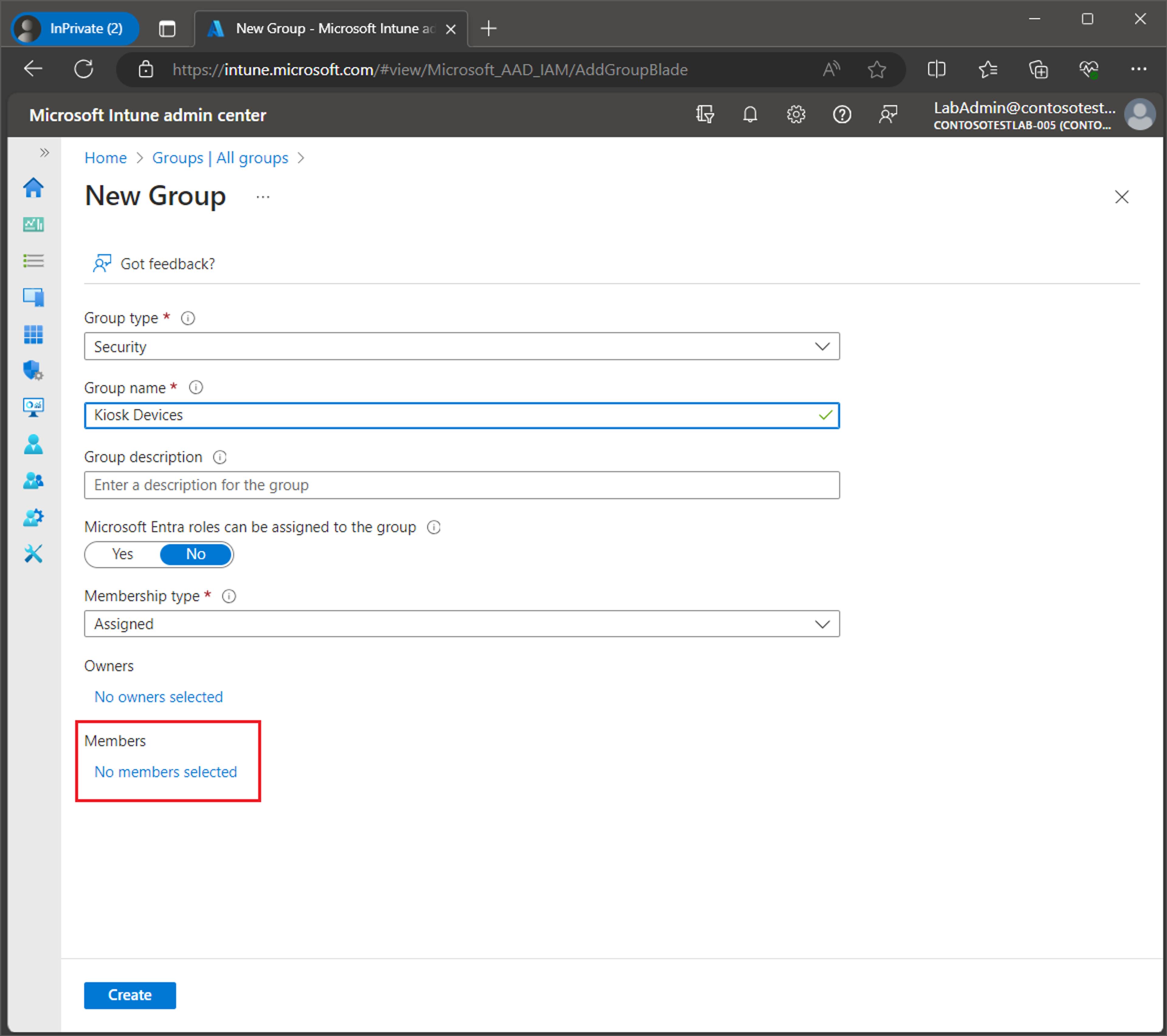 Set up Windows Kiosk Mode with Intune screenshot 3