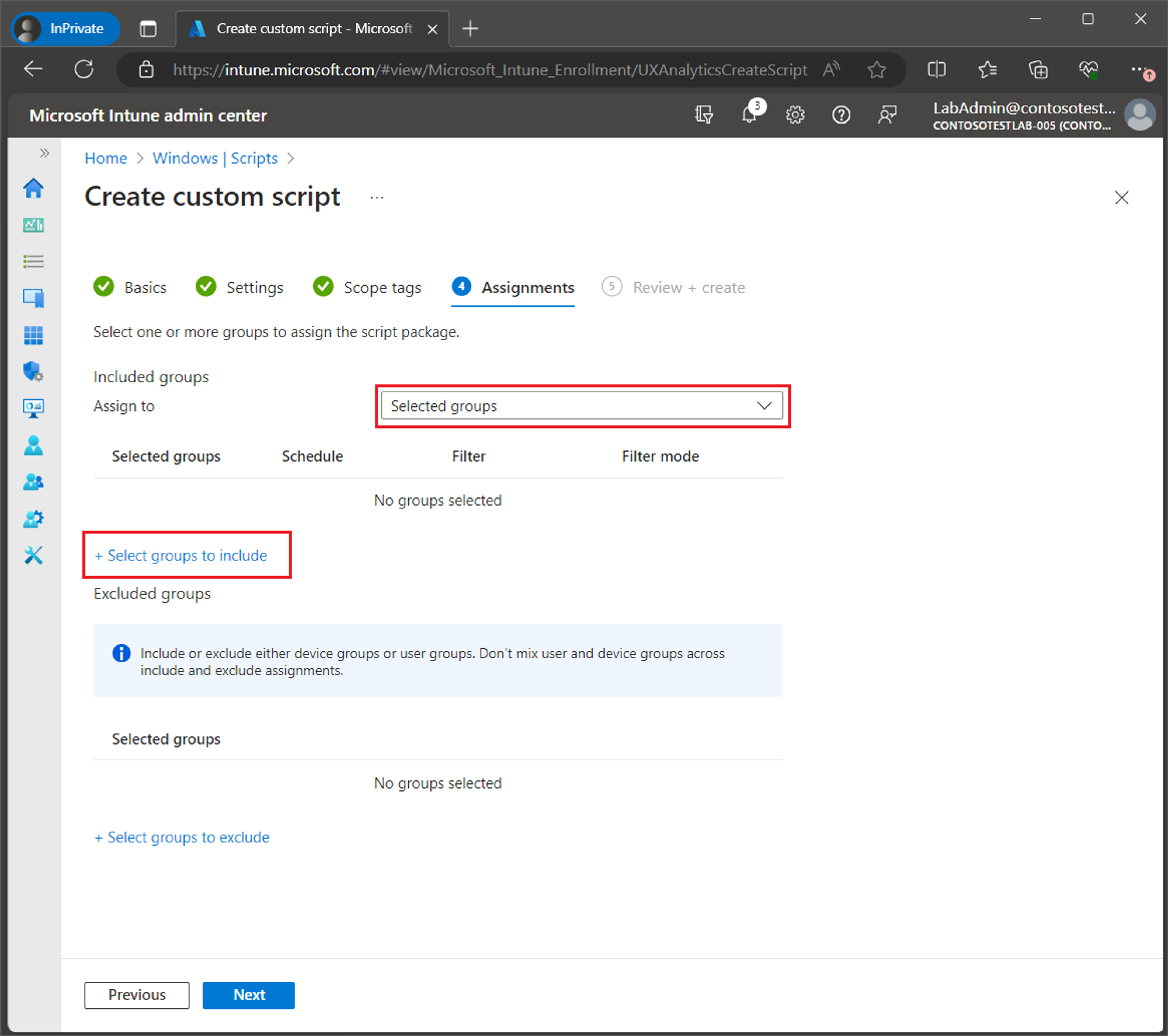 Deploy a remediation script using Intune screenshot 9