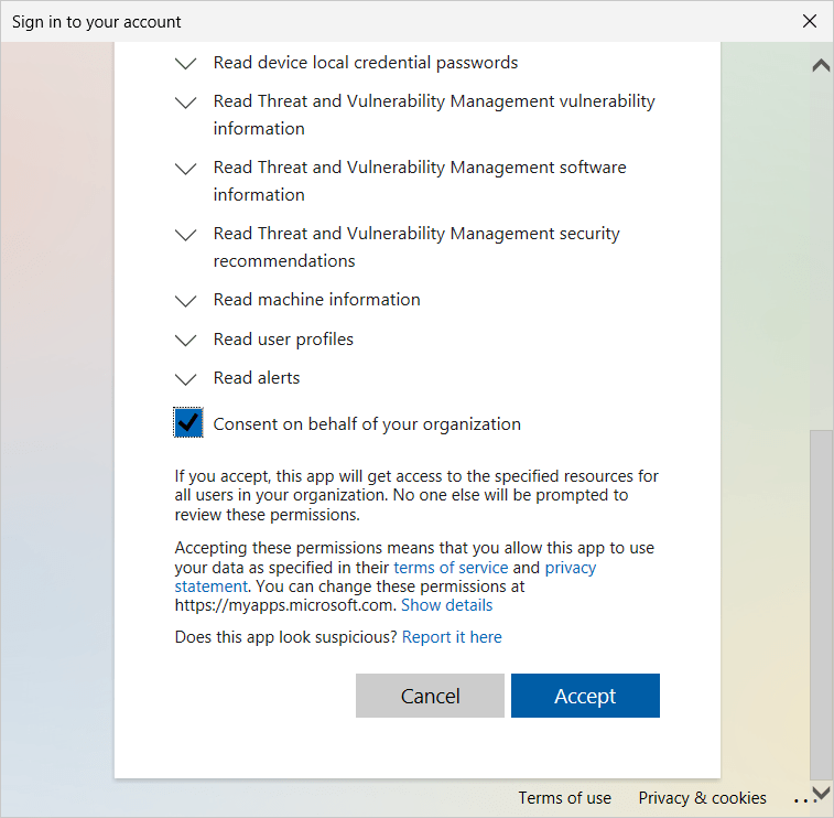 Connecting MPA Tools to Azure Tenant screenshot 8