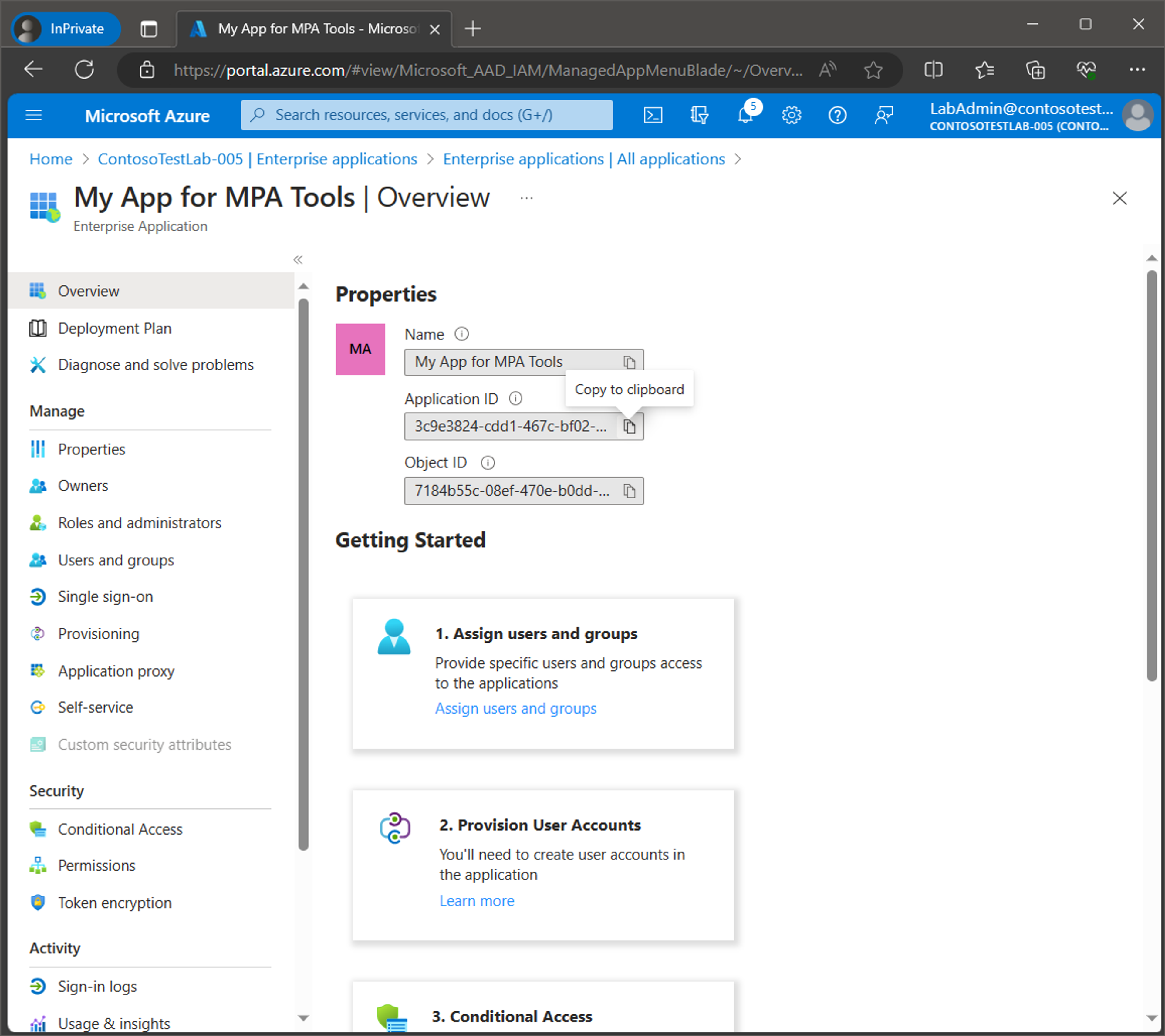 Connecting MPA Tools to Azure Tenant screenshot 50