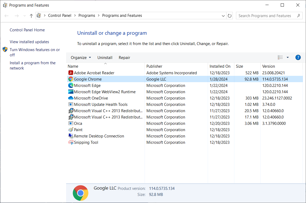 Improve your Google Chrome update success rates screenshot 3