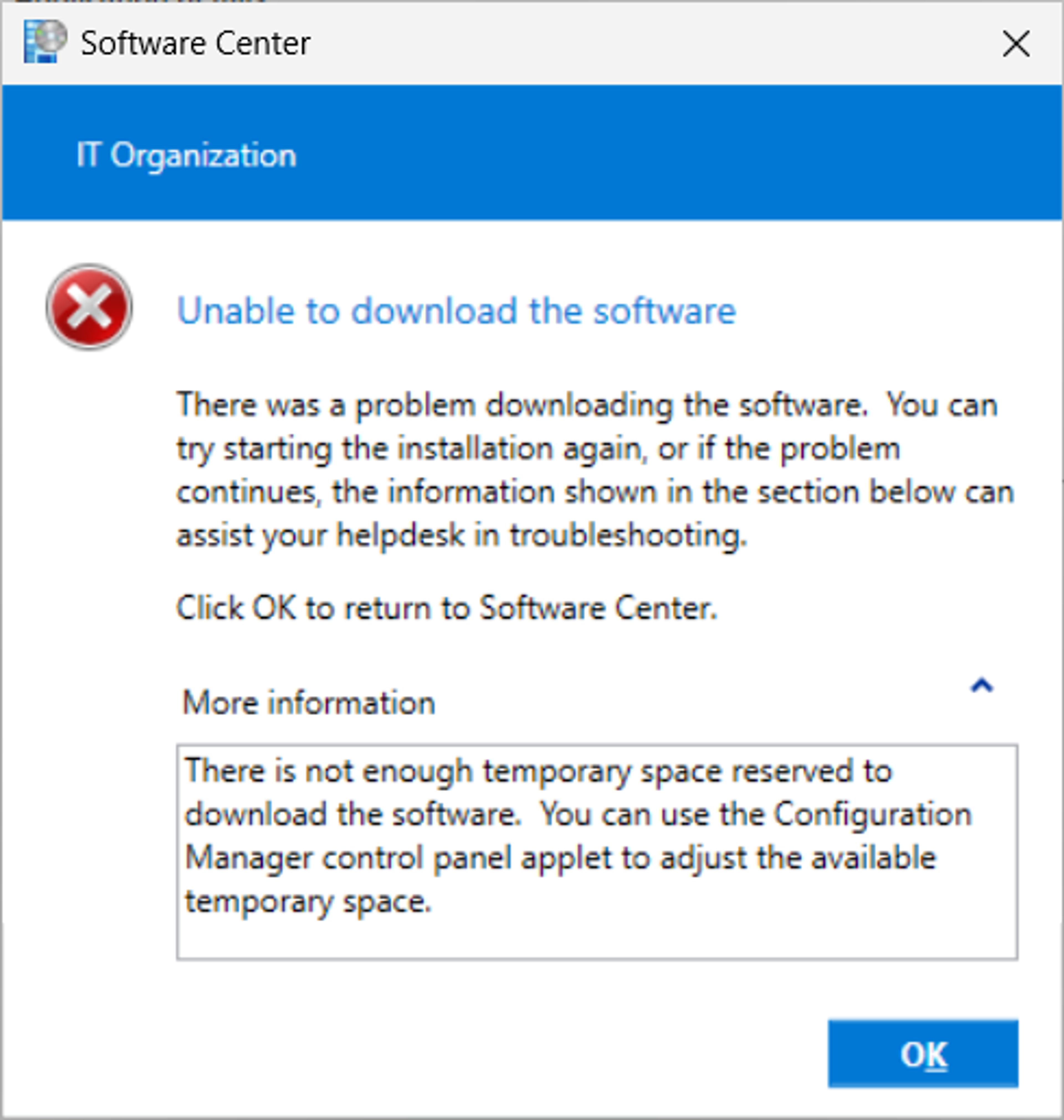 SCCM Client Cache Size screenshot 2