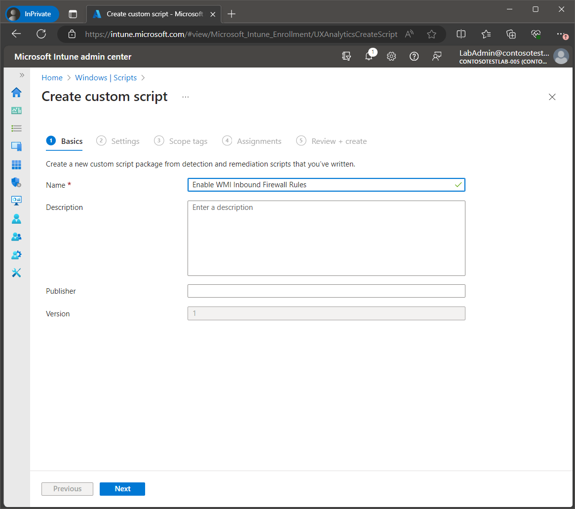 Intune Remote Script Output Deploy a remediation script using Intune