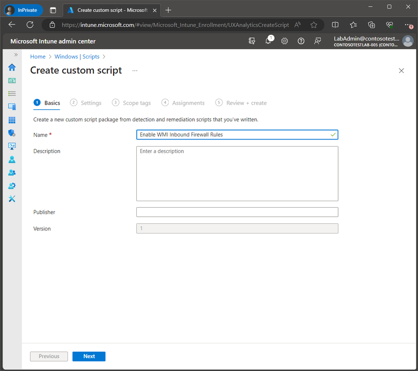 Deploy a remediation script using Intune