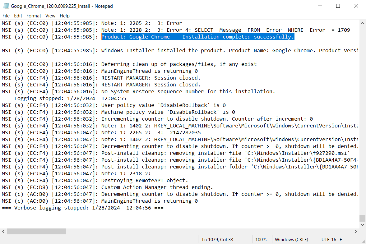 Improve your Google Chrome update success rates screenshot 10