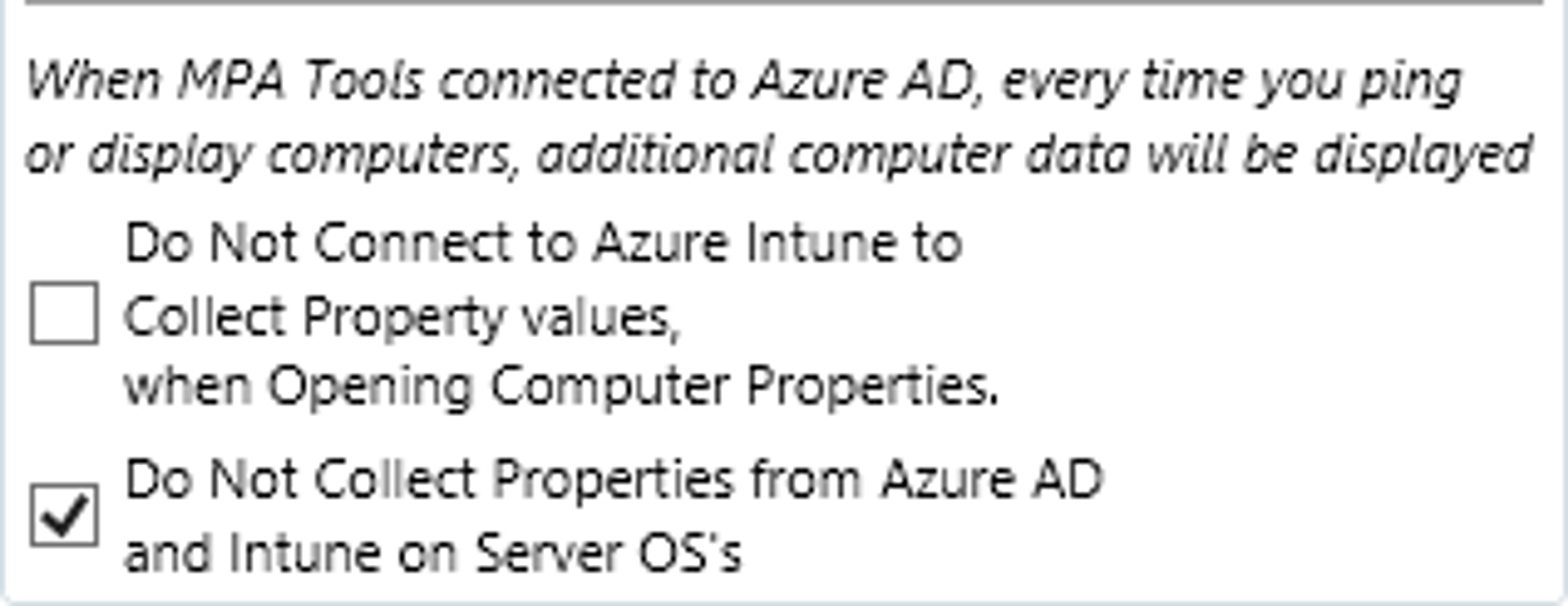 Azure AD / Intune configurations