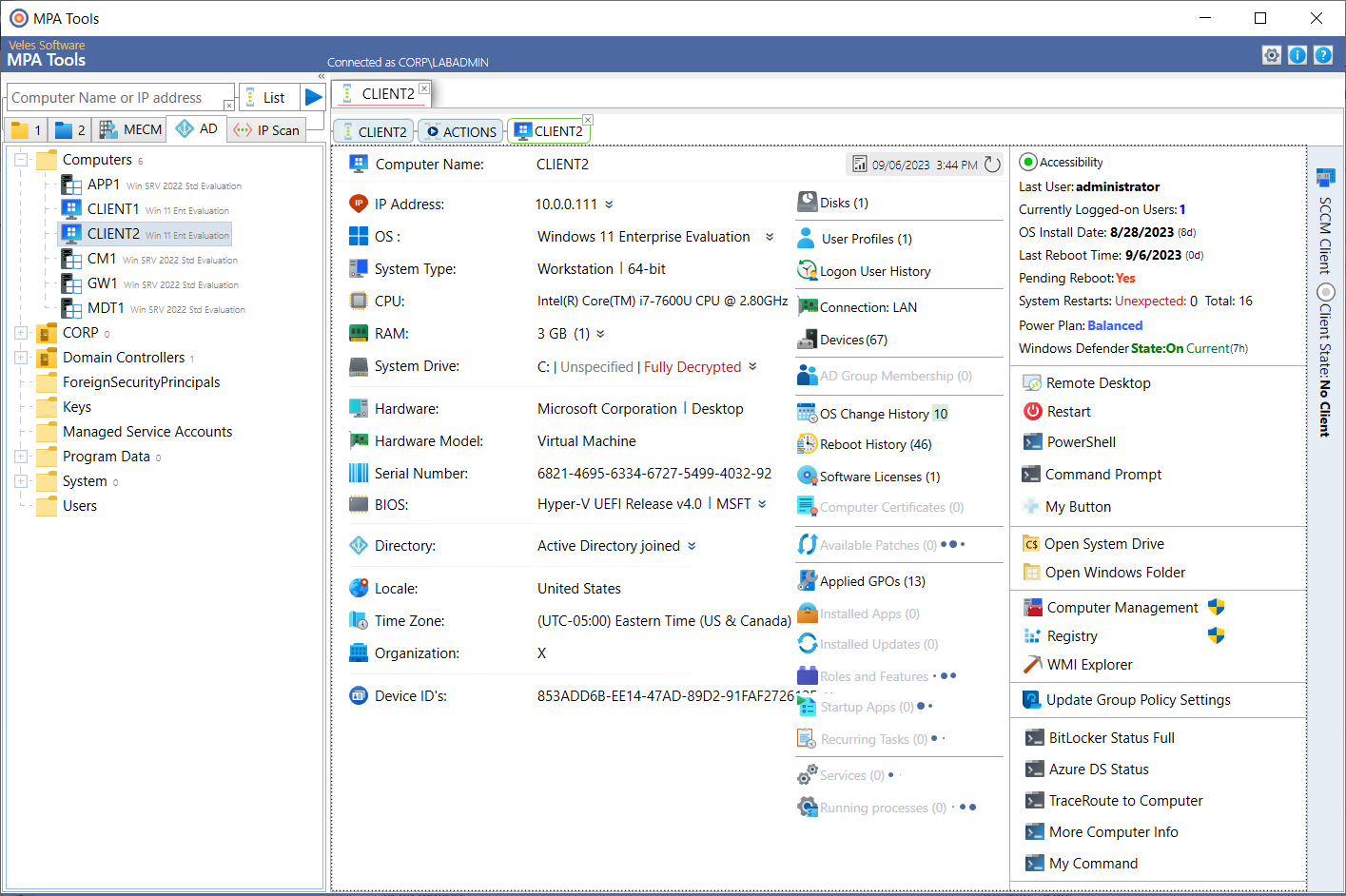 Enable the WMI Firewall Rules for Client Accessibility in MPA Tools screenshot 13