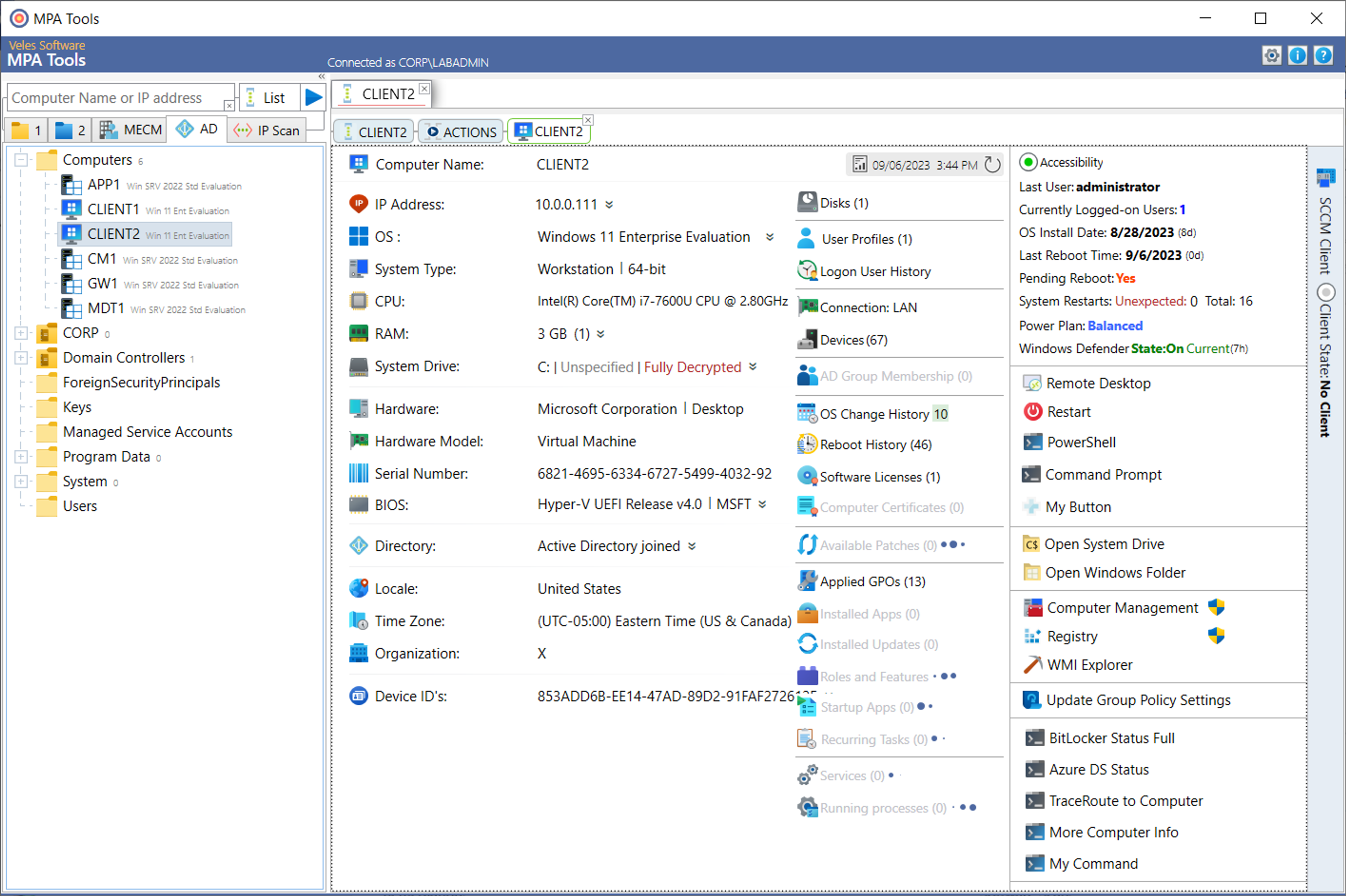 Enable the WMI Firewall Rules for Client Accessibility in MPA Tools screenshot 13