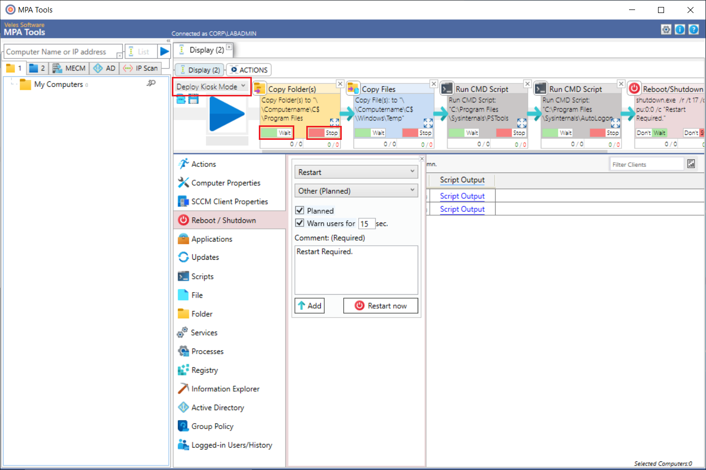 Deploy Kiosk mode and Autologon with MPA Tools screenshot 17