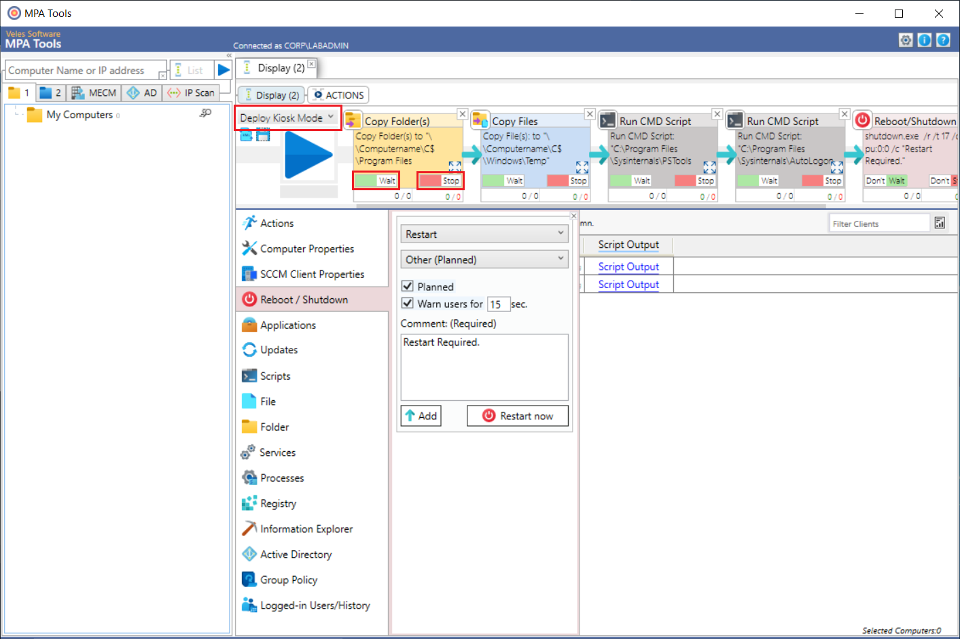 Deploy Kiosk mode and Autologon with MPA Tools screenshot 17