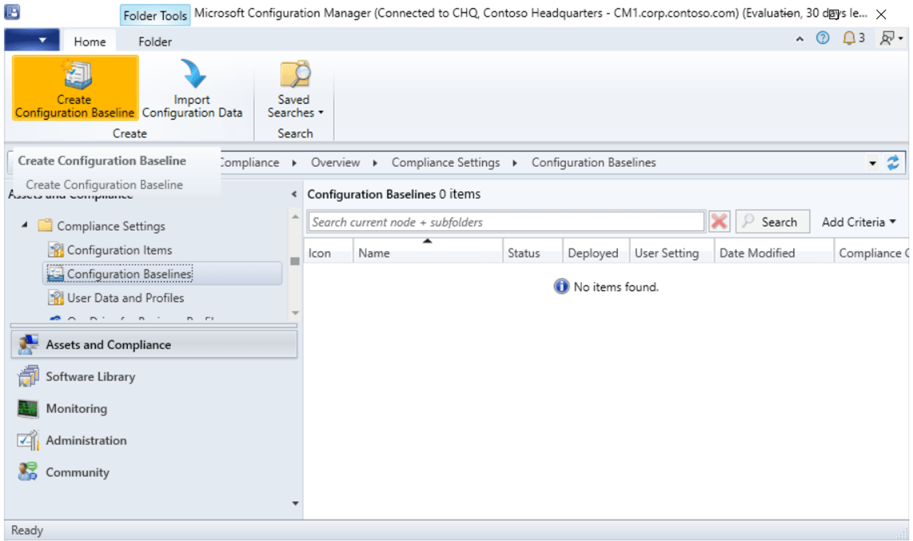 Deploy a SCCM Configuration Baseline screenshot 21