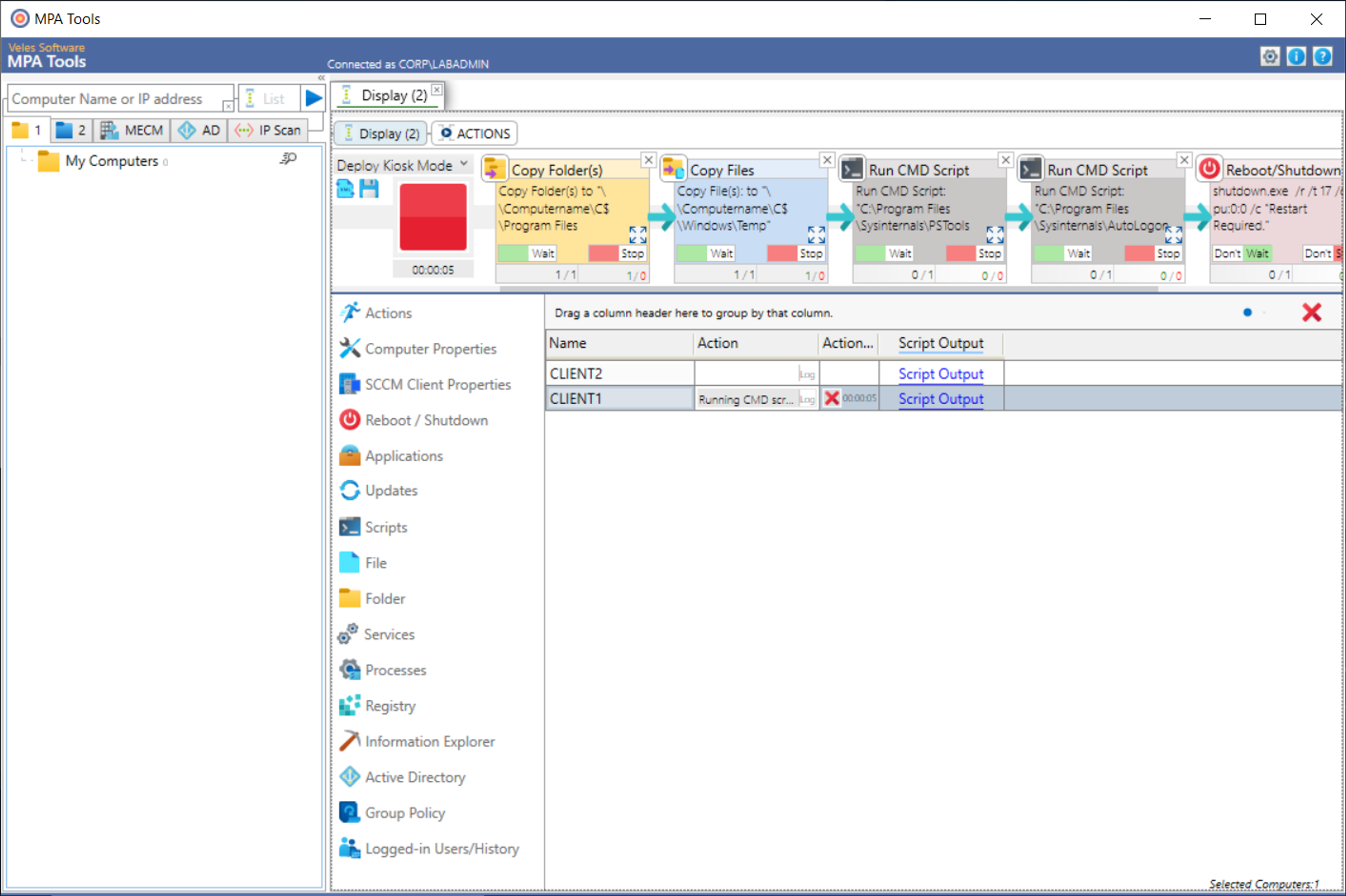 Deploy Kiosk mode and Autologon with MPA Tools screenshot 19
