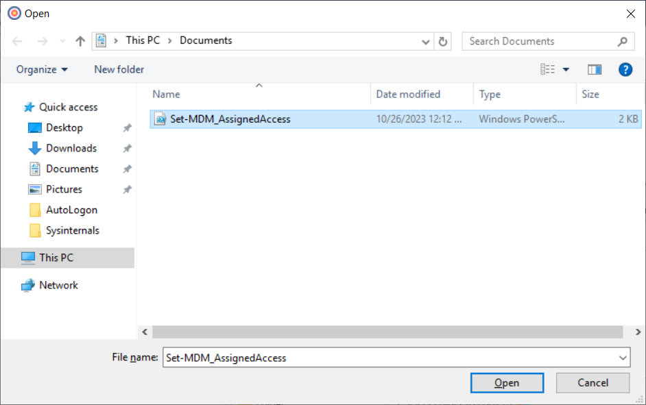 Deploy Kiosk mode and Autologon with MPA Tools screenshot 7