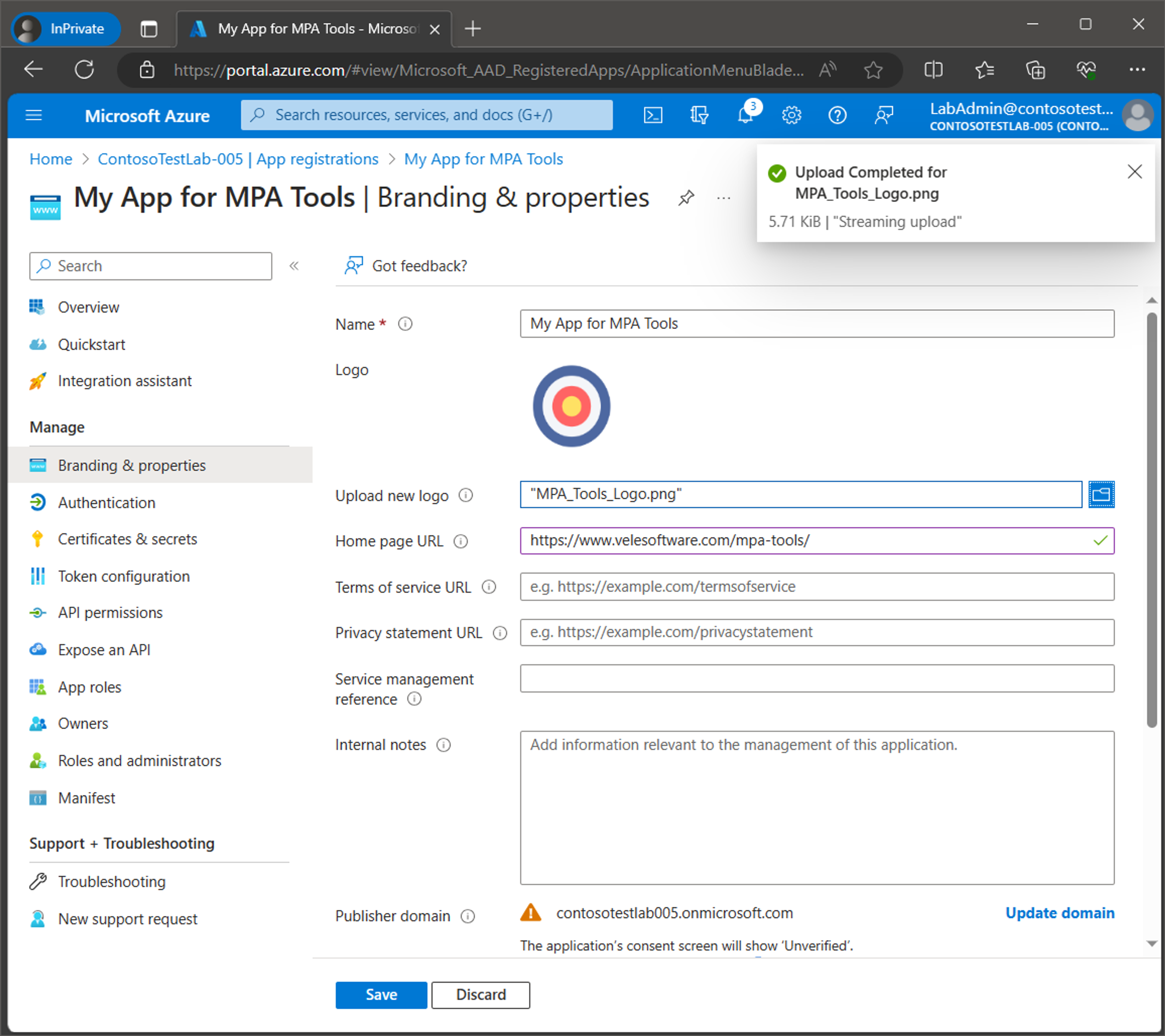 Connecting MPA Tools to Azure Tenant screenshot 24
