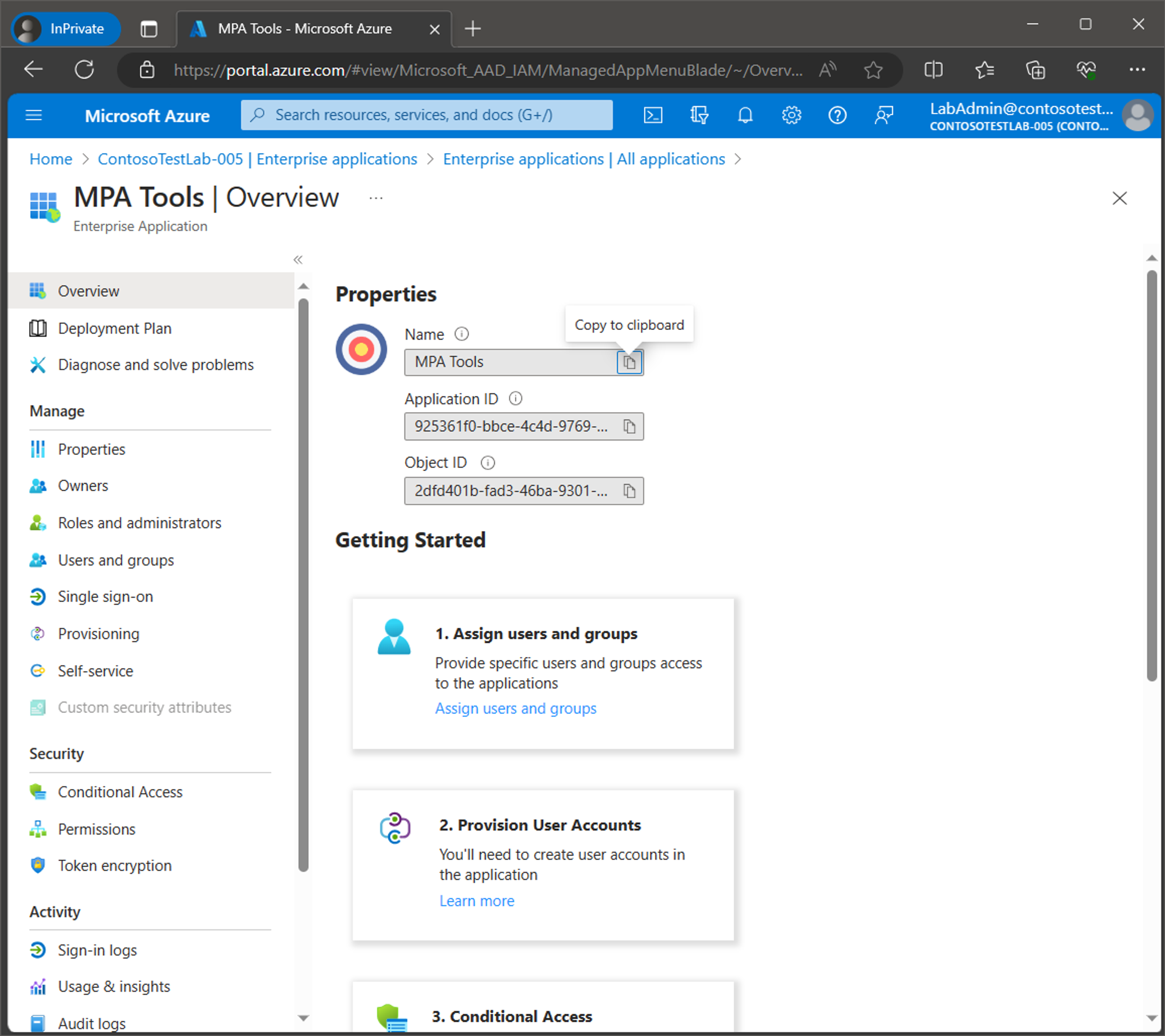 Connecting MPA Tools to Azure Tenant screenshot 12