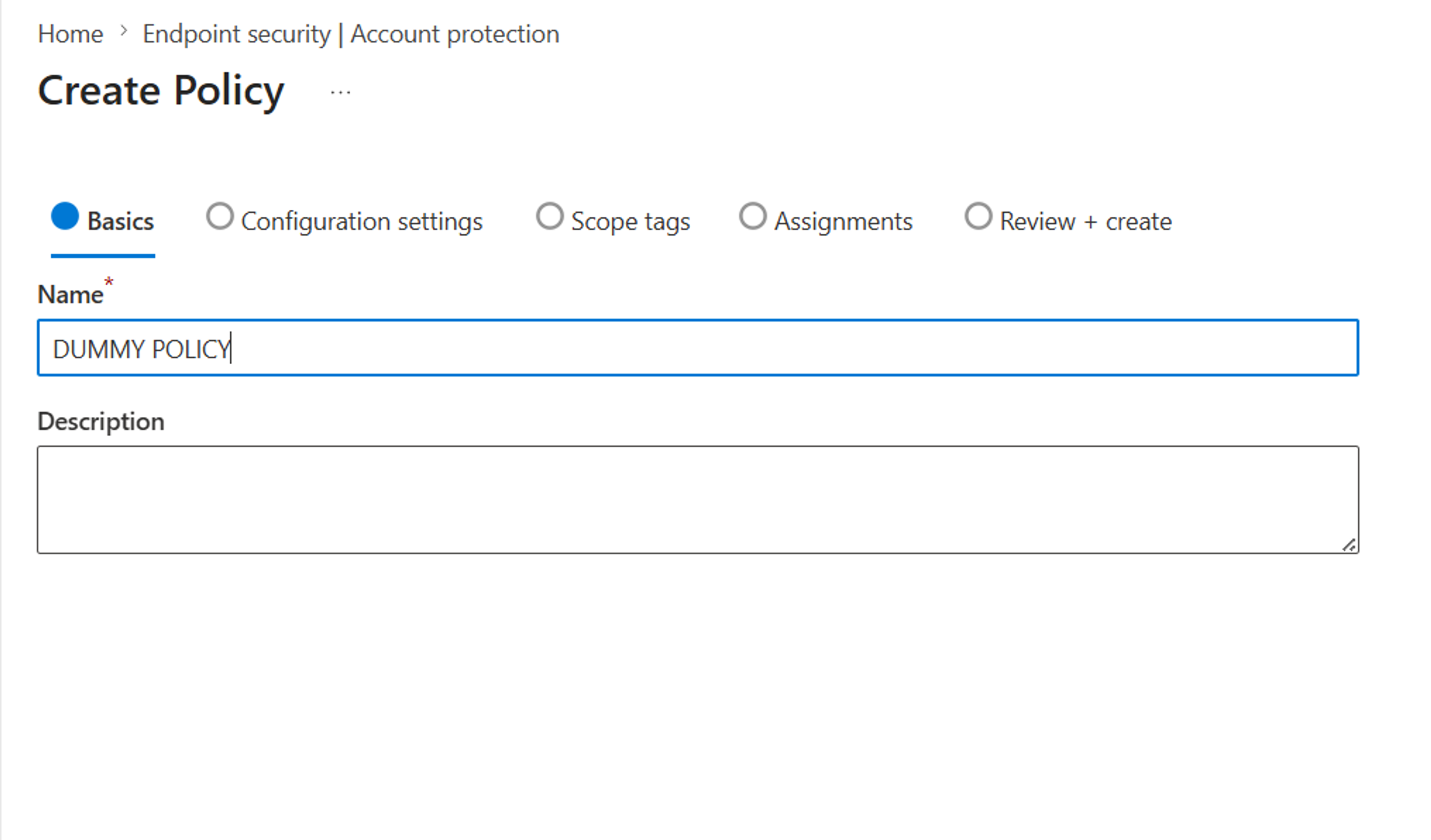 Intune Local user group membership policy