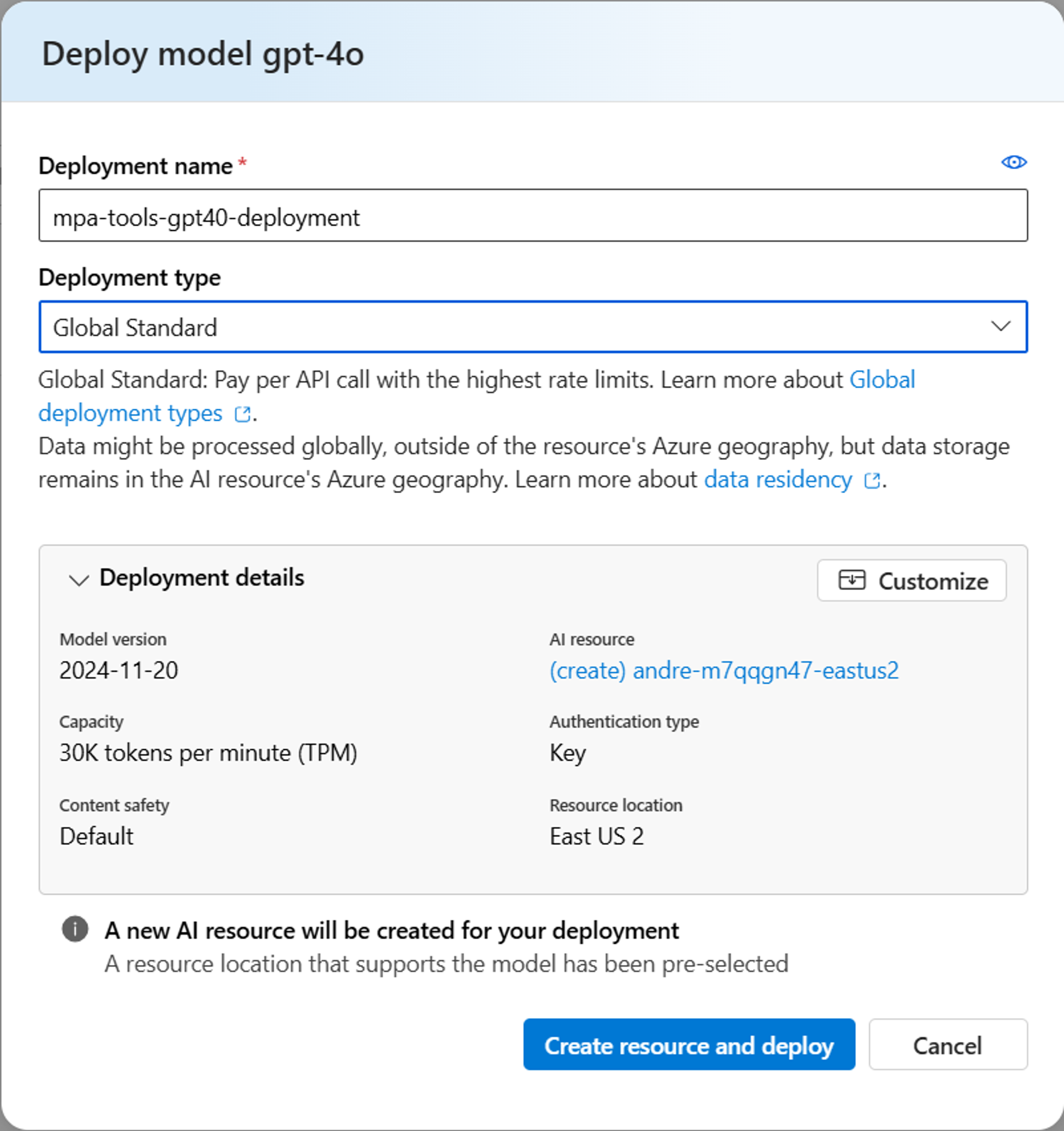 Azure OpenAI Model Configurations