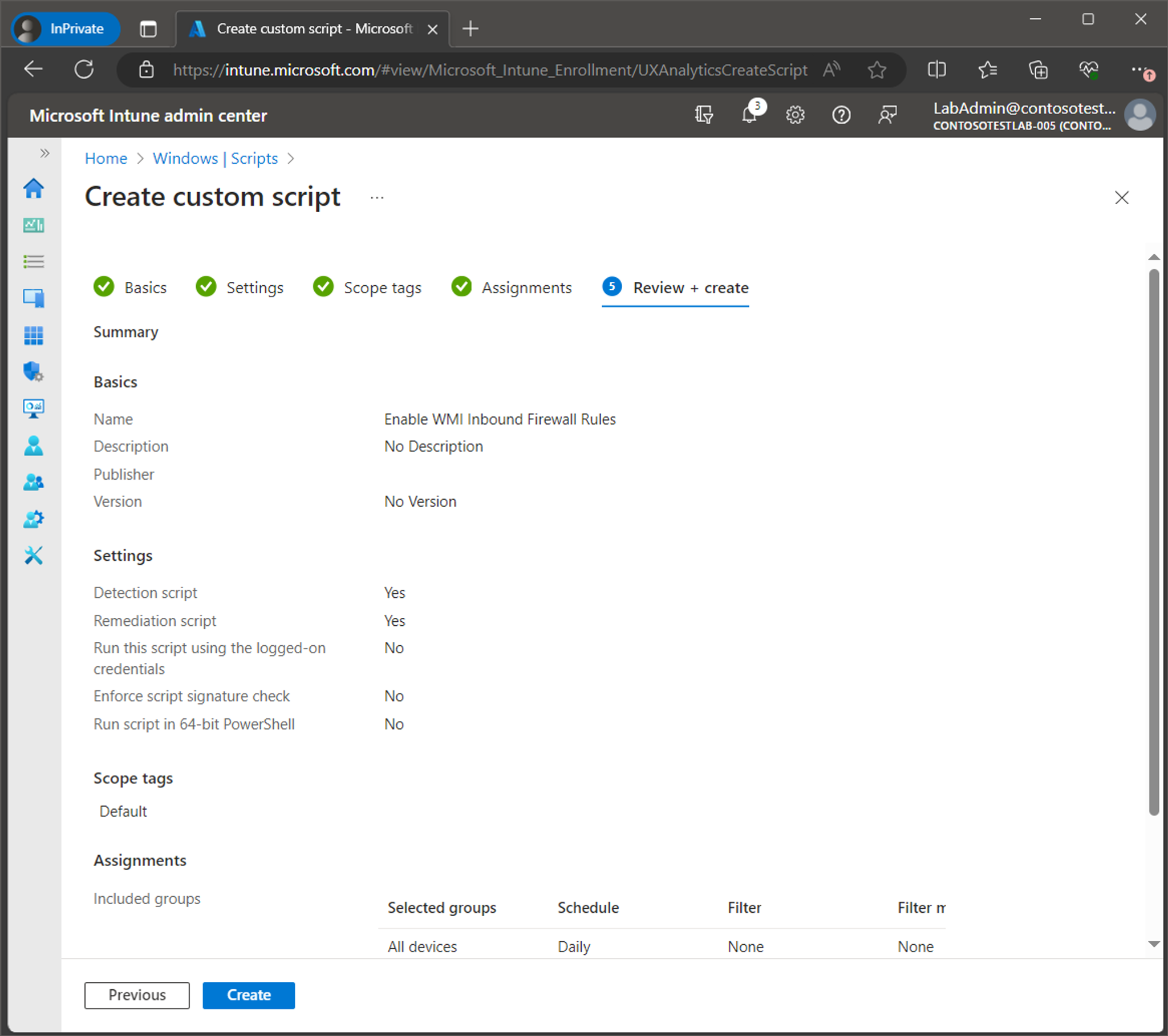Deploy a remediation script using Intune