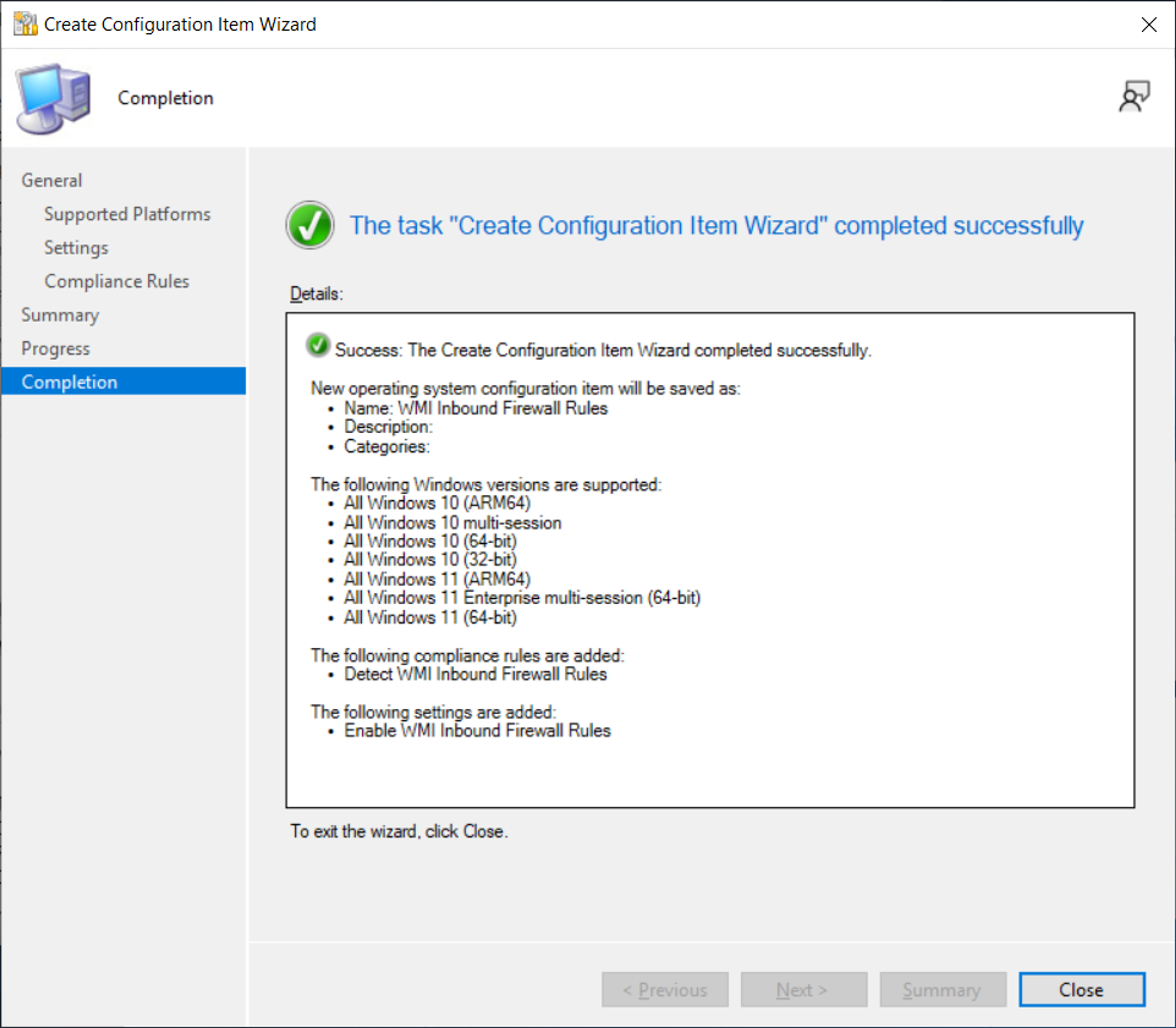 Deploy a SCCM Configuration Baseline screenshot 20