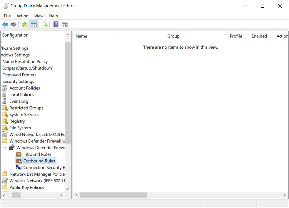 Enable Windows Firewall Rules with Group Policy screenshot 19
