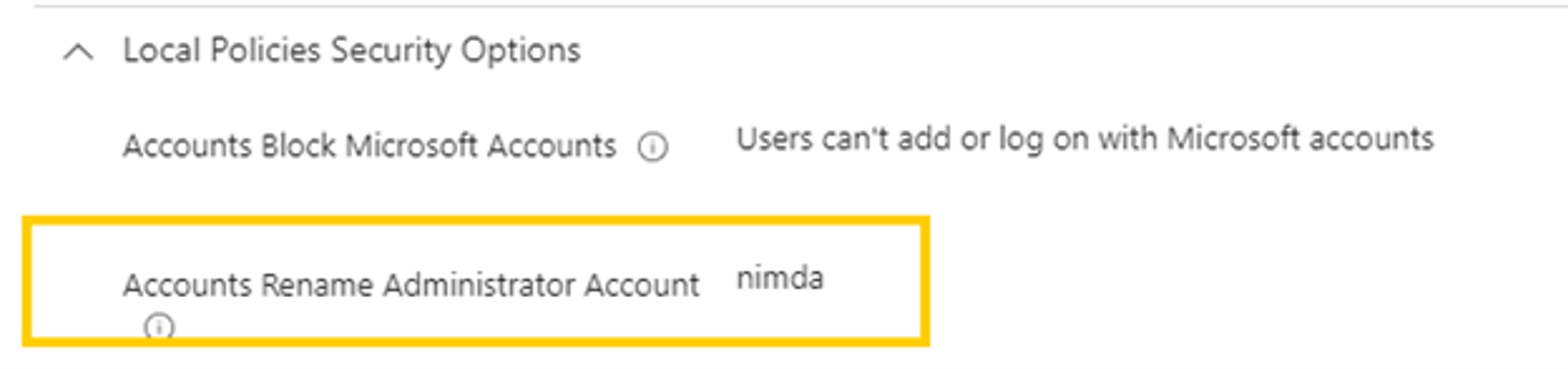 Intune Rename Local Administrator Account