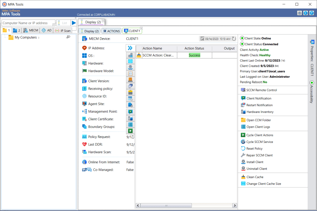 SCCM Clear Client Cache screenshot 5