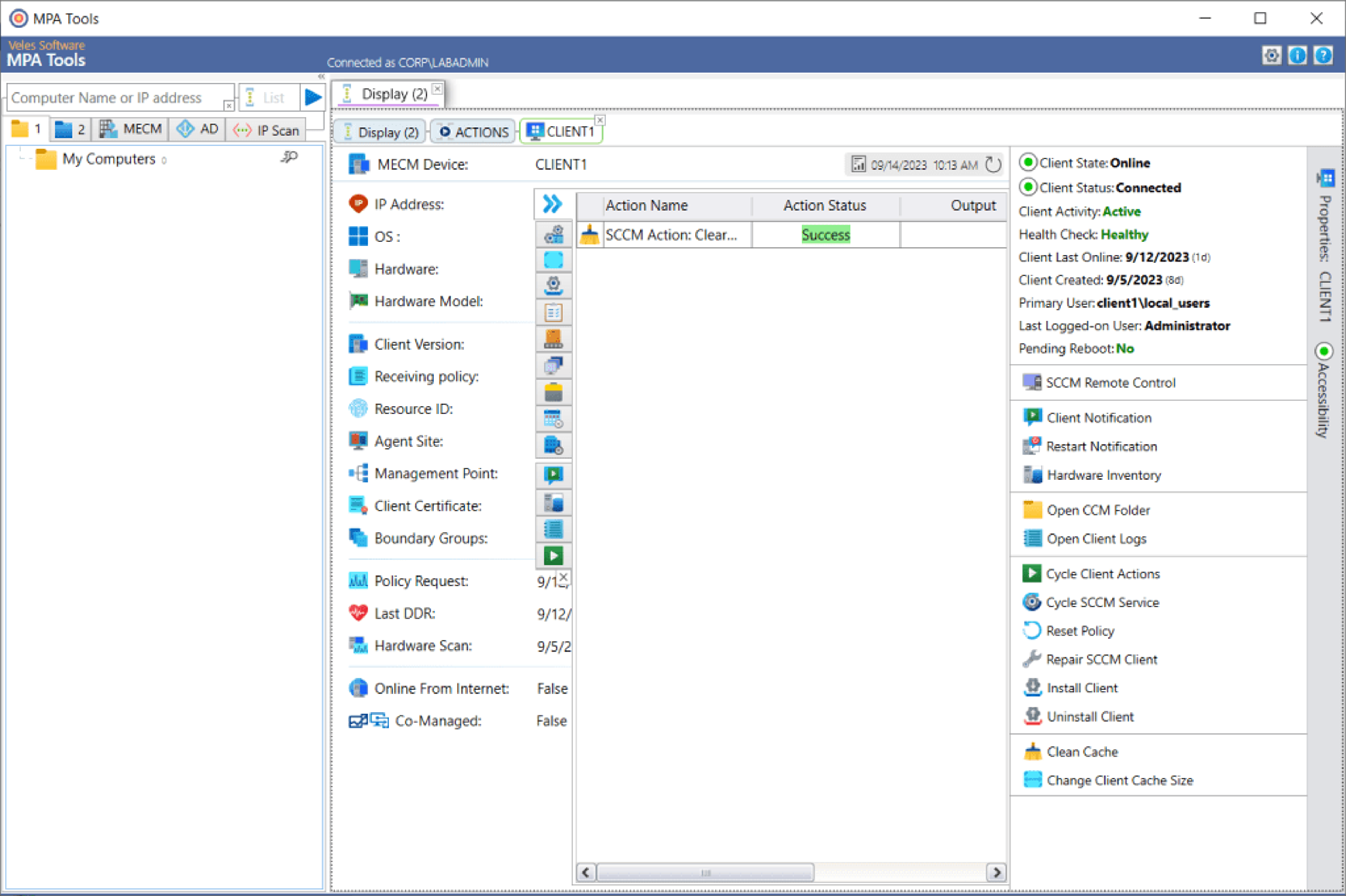 SCCM Clear Client Cache screenshot 5